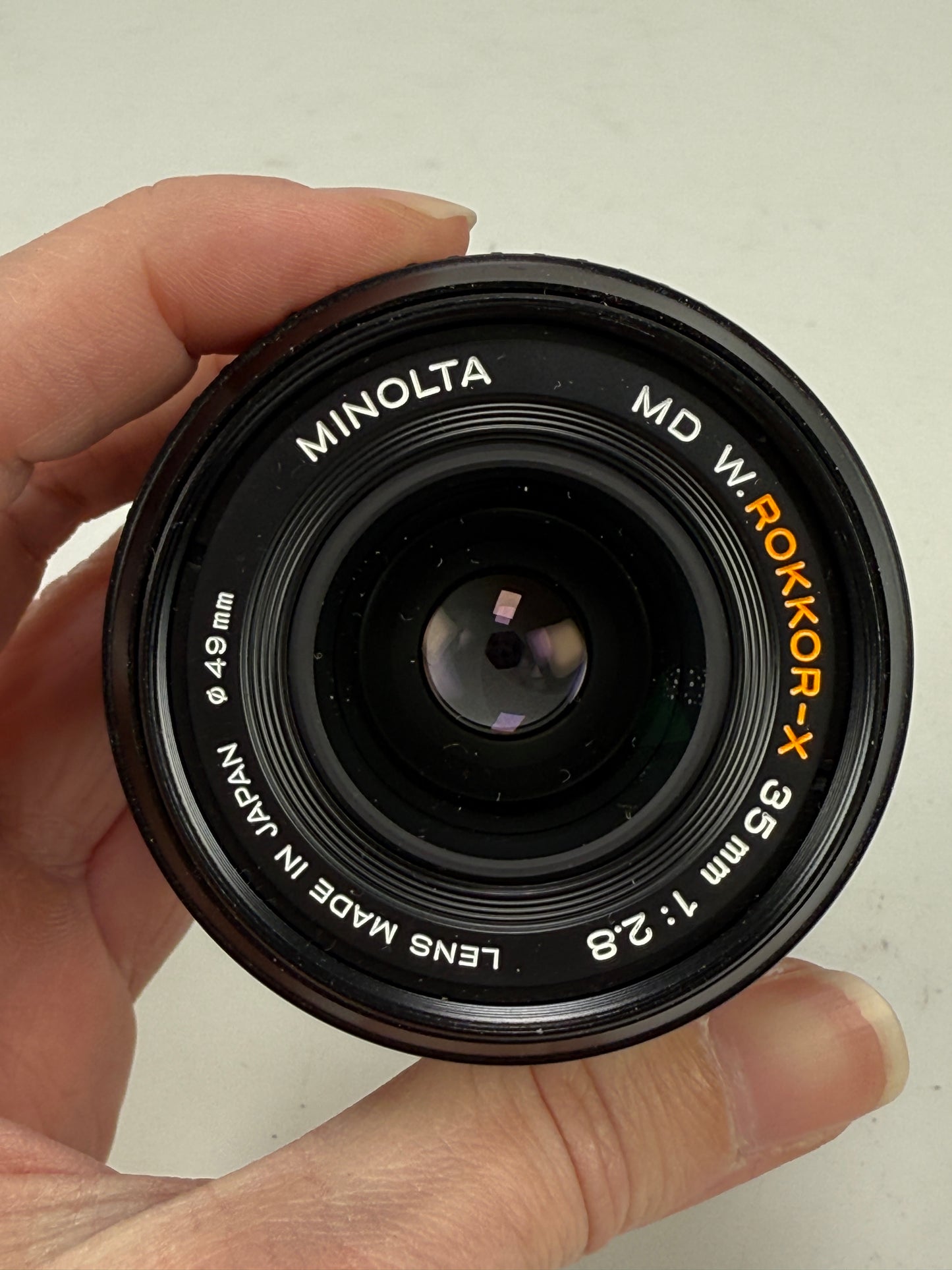 Minolta MD Rokkor-X 35mm f2.8 Prime lens