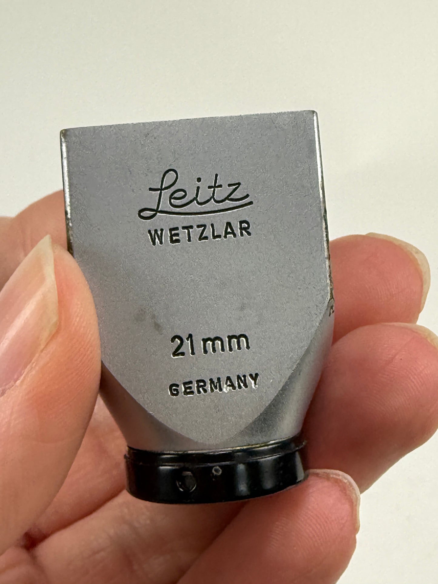 Leica 21mm Bright Line Finder Viewfinder Germany Chrome Metal