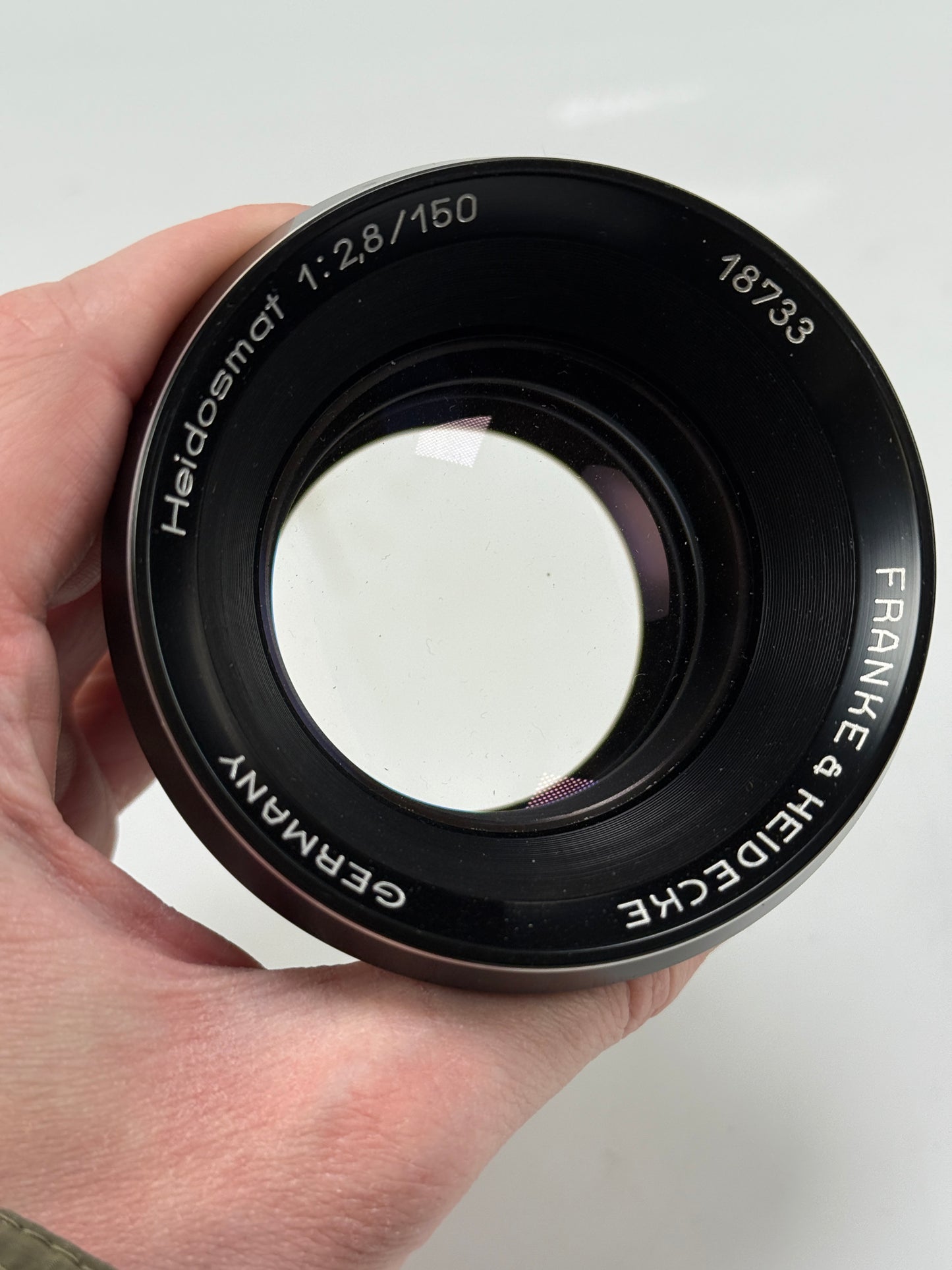 Rollei Franke Heidecke Heidosmat 150mm f2.8 lens with Copal 3 size adapter