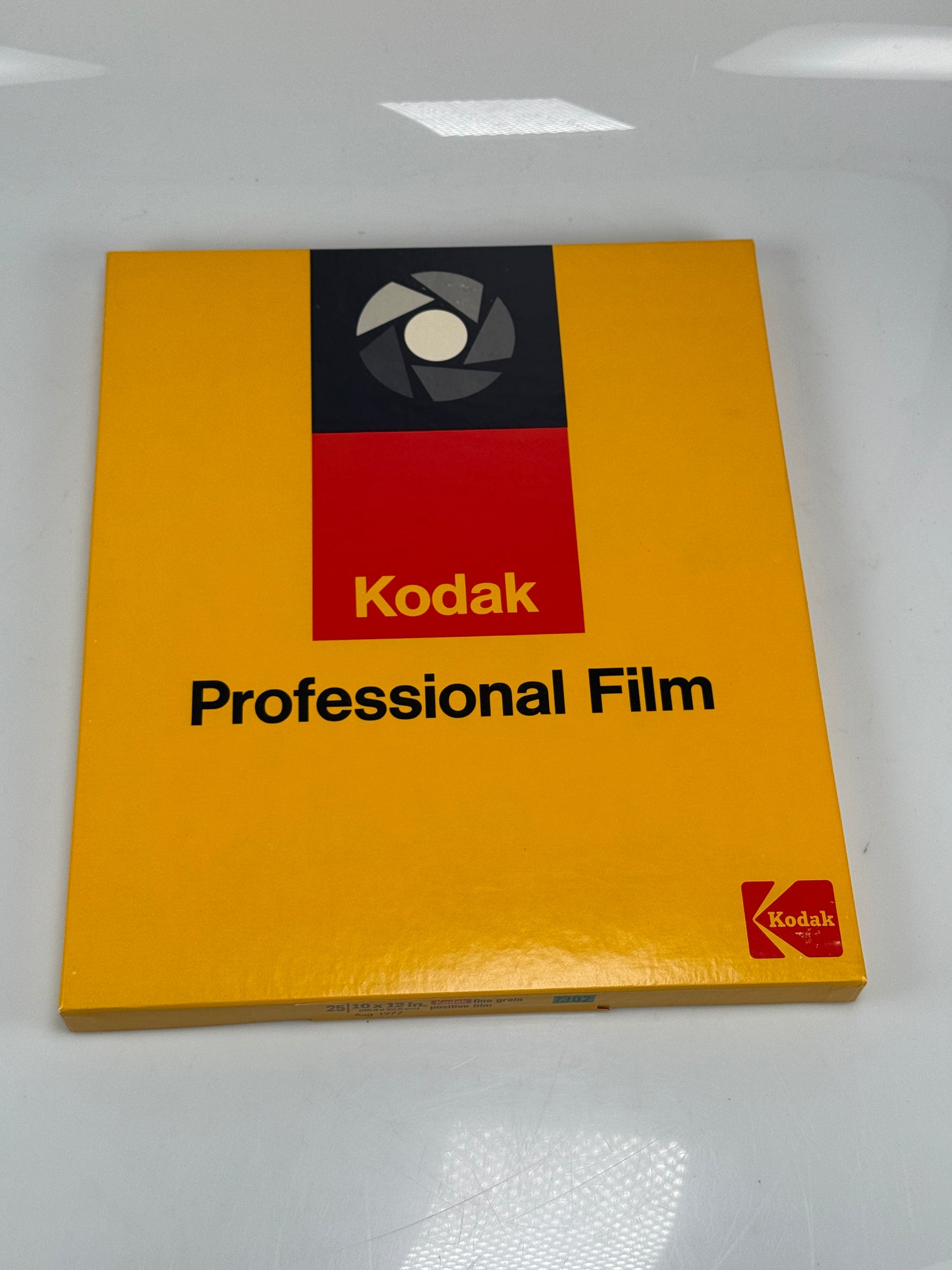 EXPIRED 10x12 KODAK 7302 FINE GRAIN POSITIVE FILM 25 SHEETS