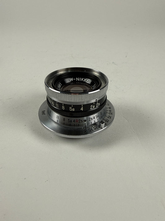NIKON W-Nikkor 35mm 3.5cm F2.5 Leica L39 LTM Lens Rangefinder Black belt