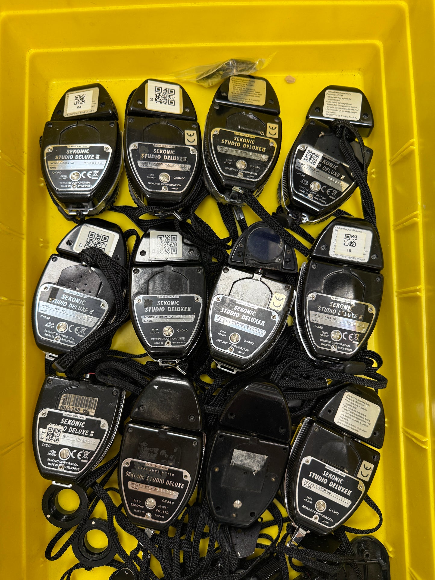 Sekonic studio deluxe light meter parts lot of 15 398A, 398M