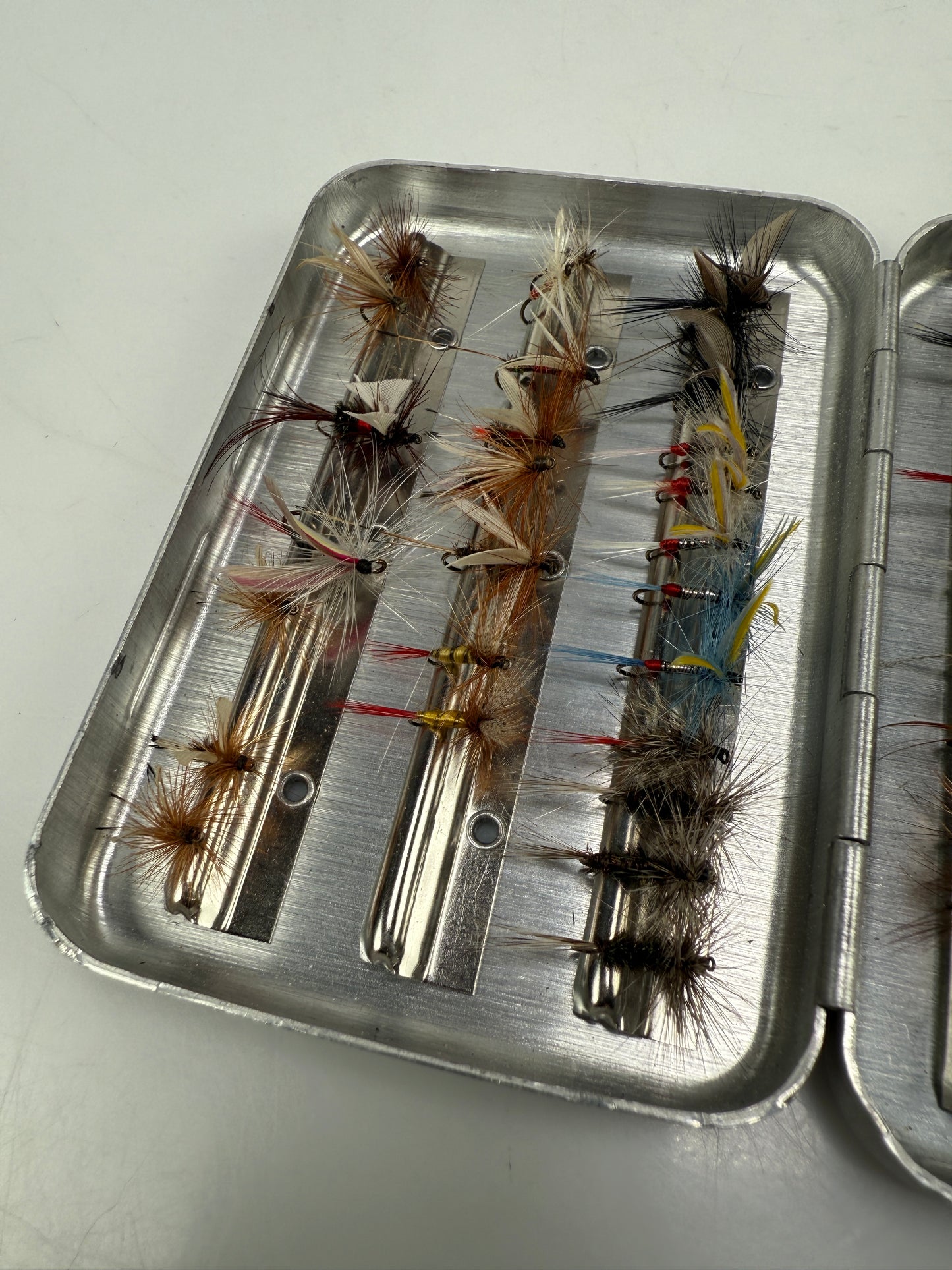 Perrine # 66 Fly Box. W/ Dry Flies