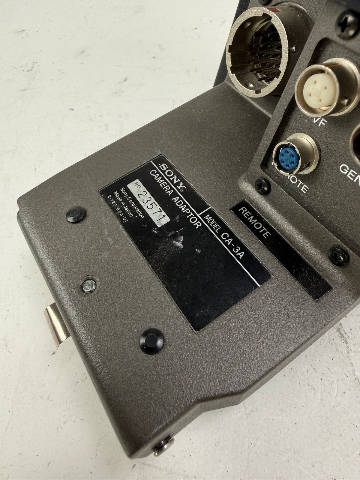 Sony Beta Cam Adaptor Model CA-3A With Anton Bauer Battery Mount