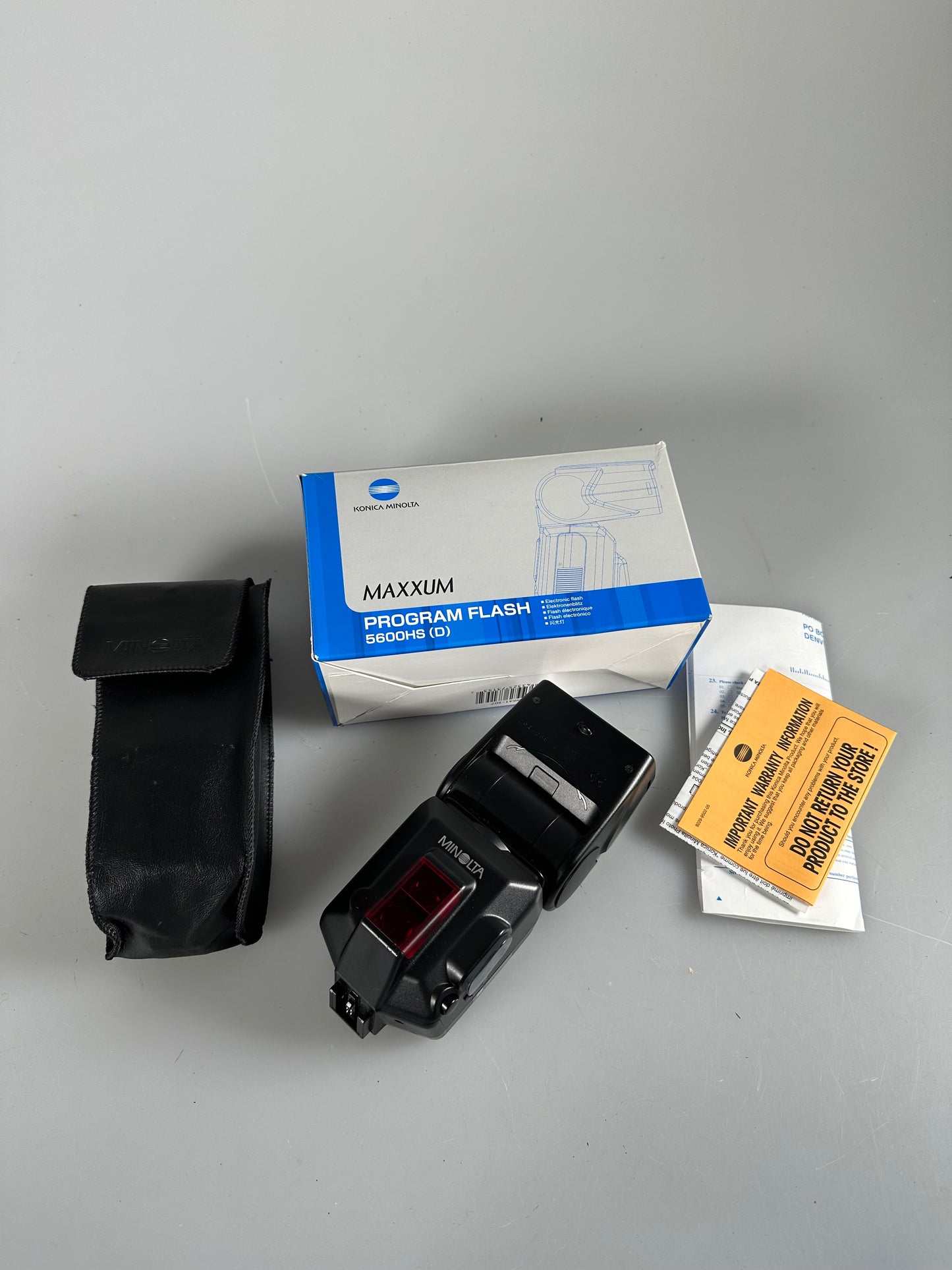 Minolta Program 5600HS (D) Shoe Mount Flash Maxxum