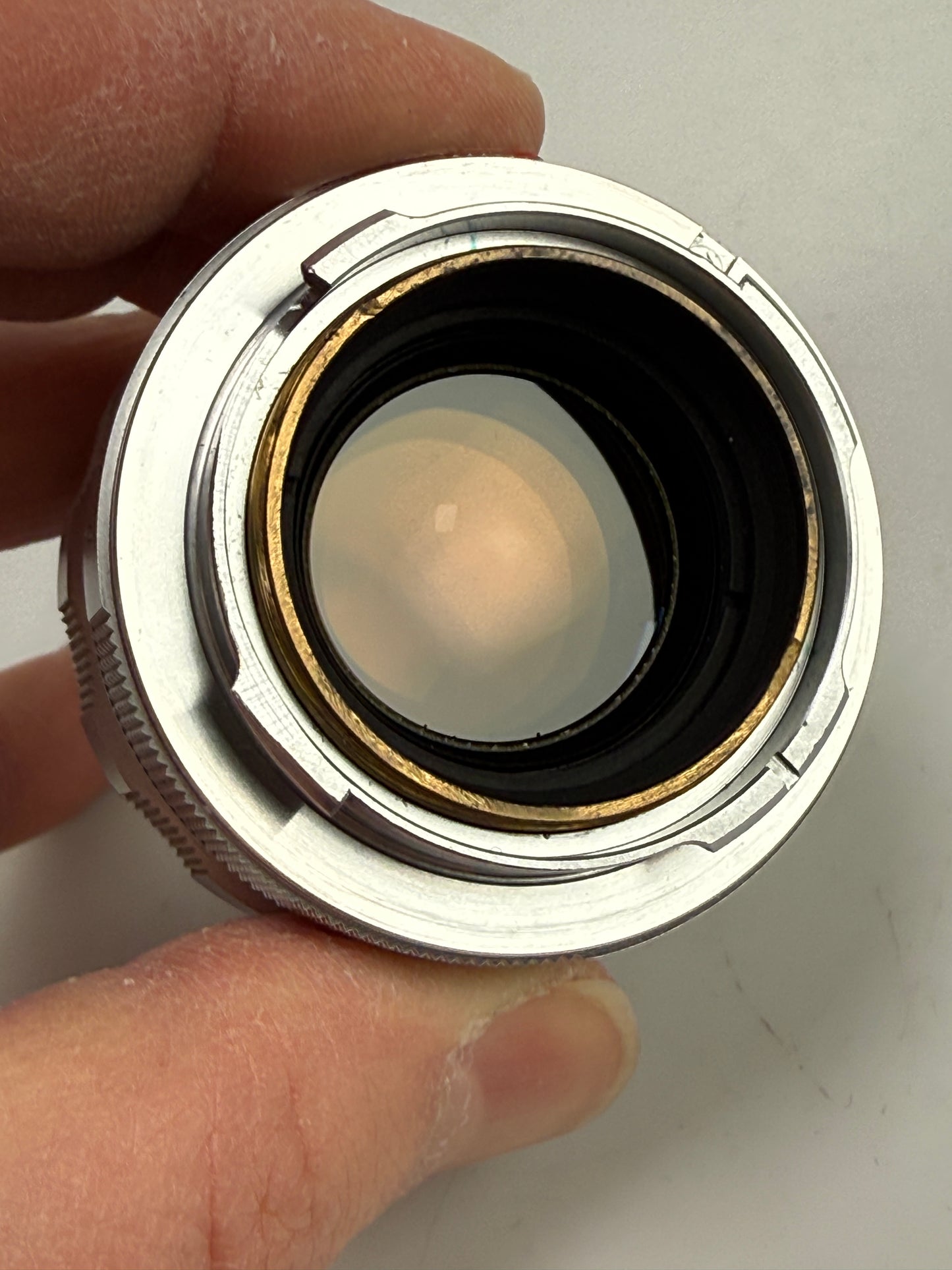 LEITZ Leica Summilux M 50mm F1.4 E43 Chrome Lens V1 version 1 Scalloped