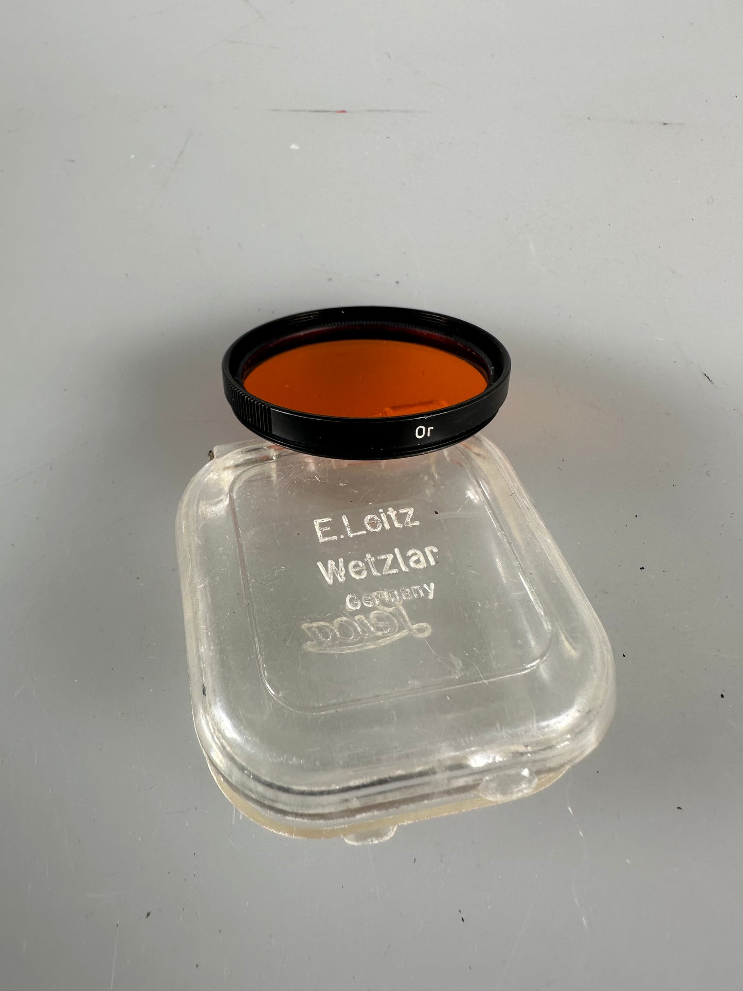 Leica Leitz E39 39mm Black Rim Or Orange Filter