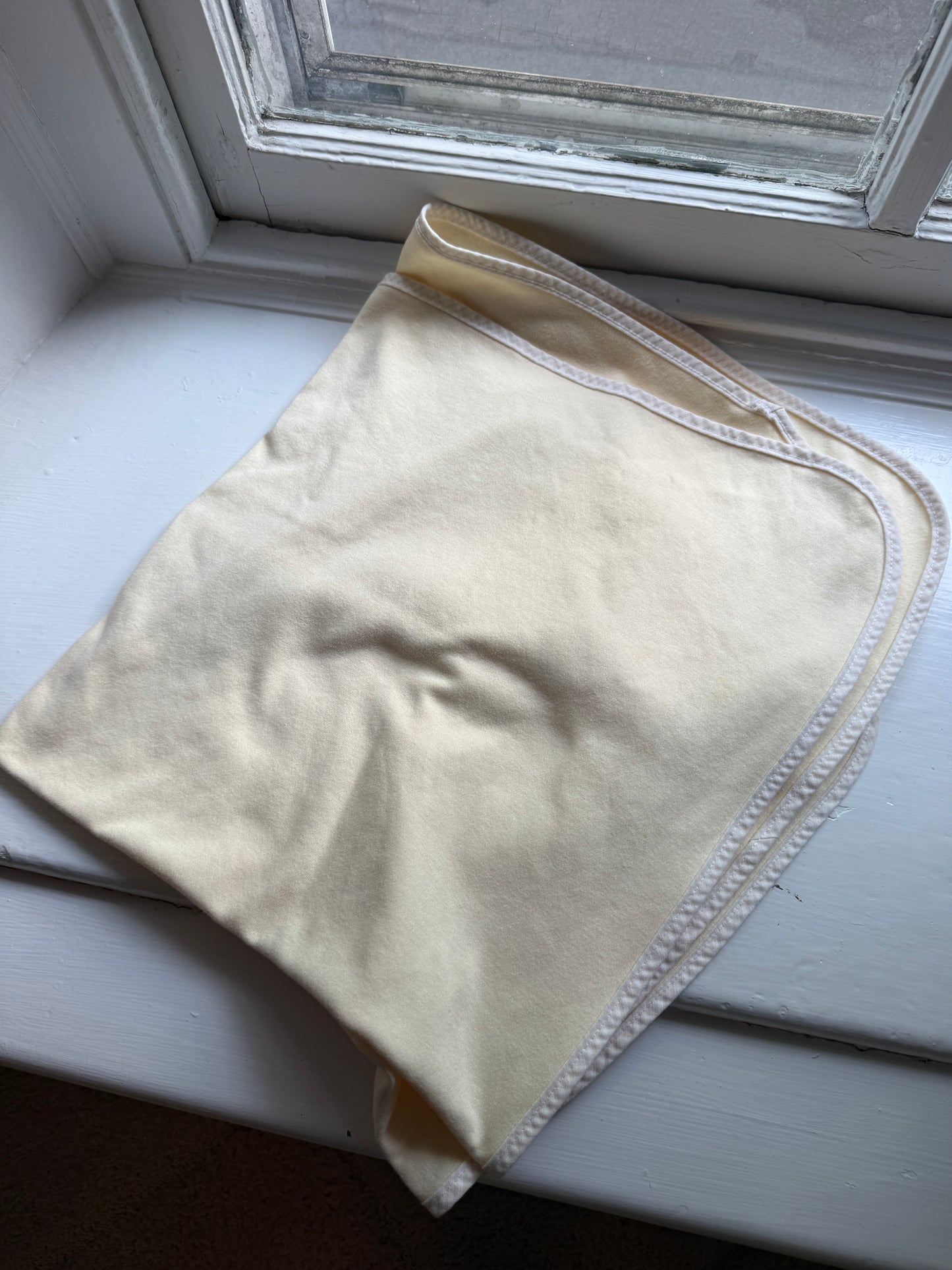 Vintage Carters If They Could Just Be Little Bunny Puppy On Moon Yellow Blanket