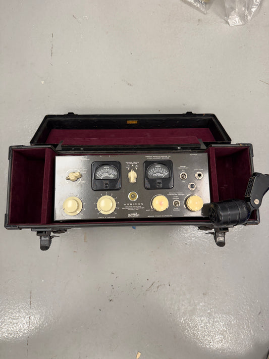 Bach Auricon NR Sound on Film recording equipment Amplifier w/ E6 microphone