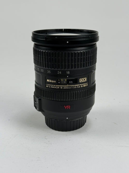 Nikon Nikkor AF-S 18-200mm f3.5-5.6 G ED DX VR Lens AFS