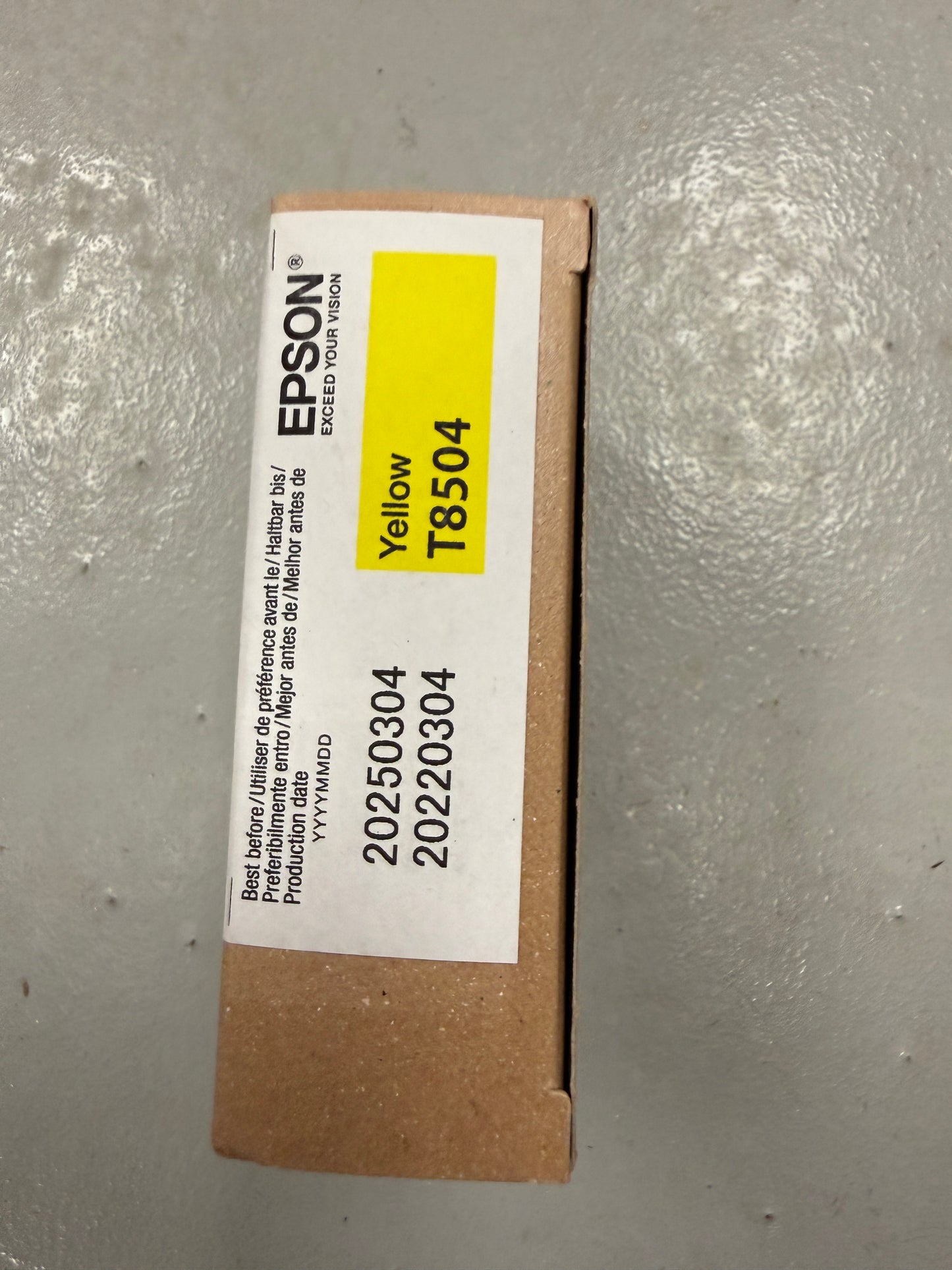 New: Epson T8504 Yellow Ultra Chrome HD Ink For SC-P800 Exp 2025