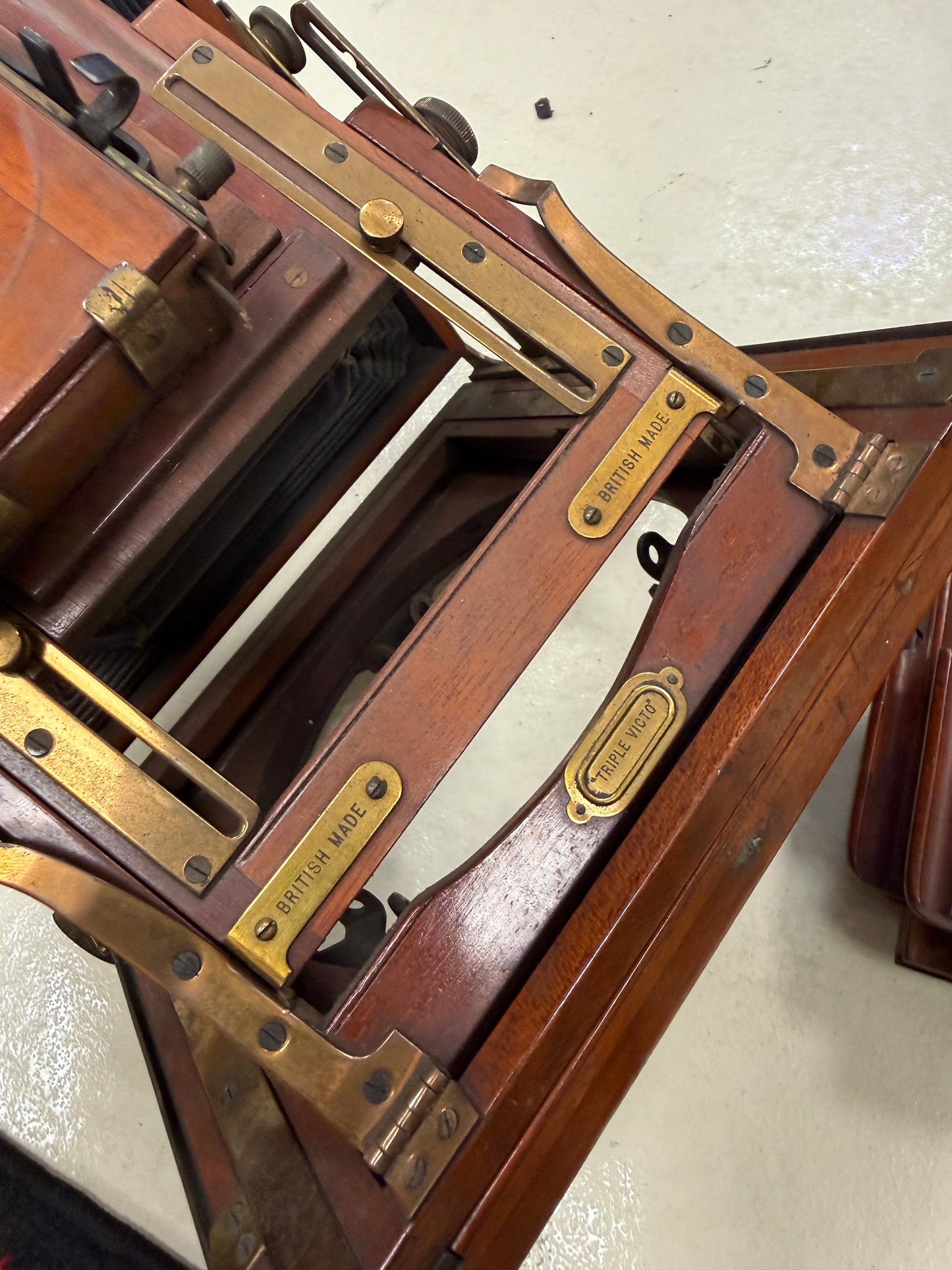 Houghton Tropical Triple Victo PLATE Large format CAMERA with holders