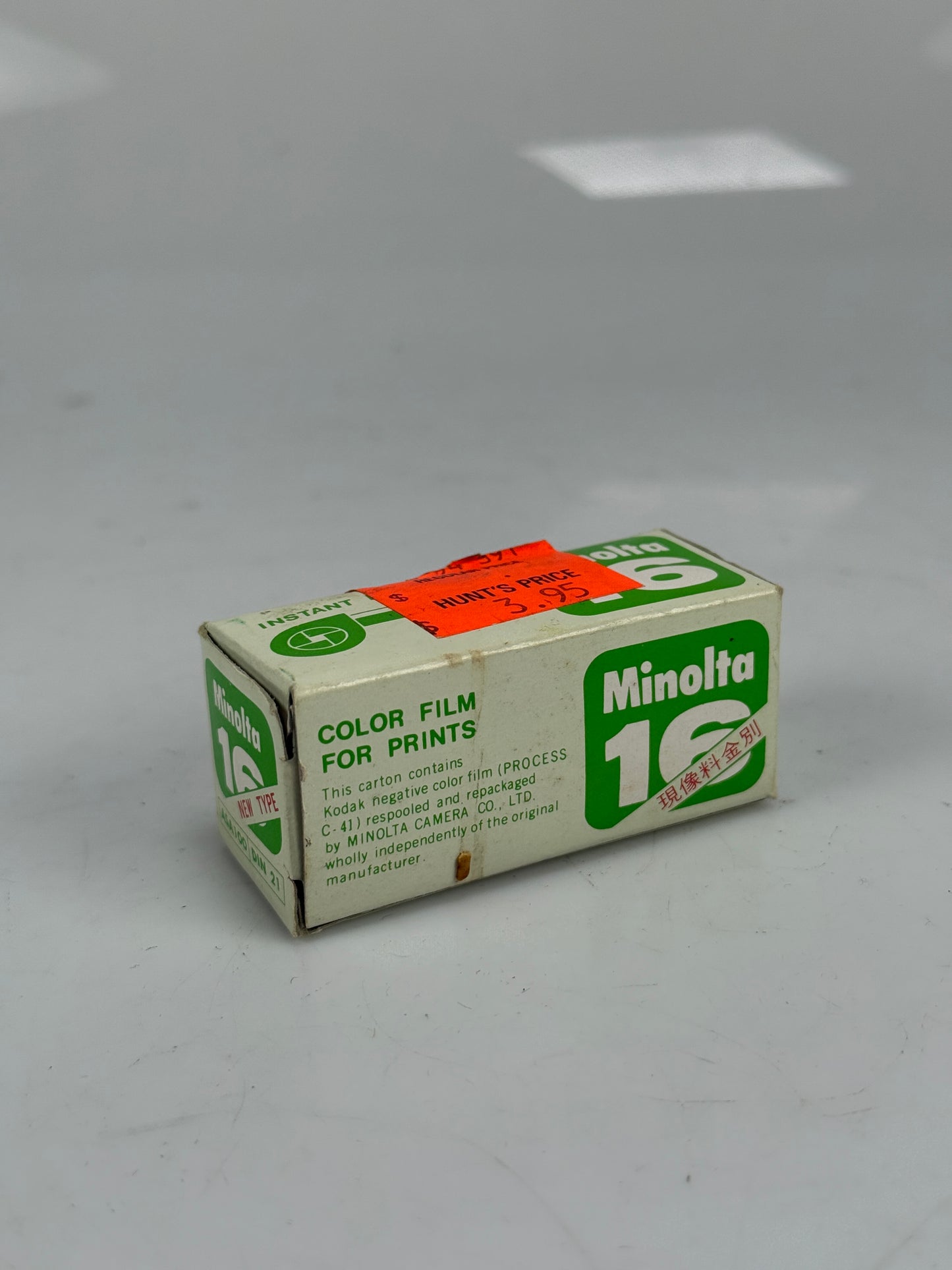 Minolta 16 subminiature film Color RARE 20 exp ISO 100