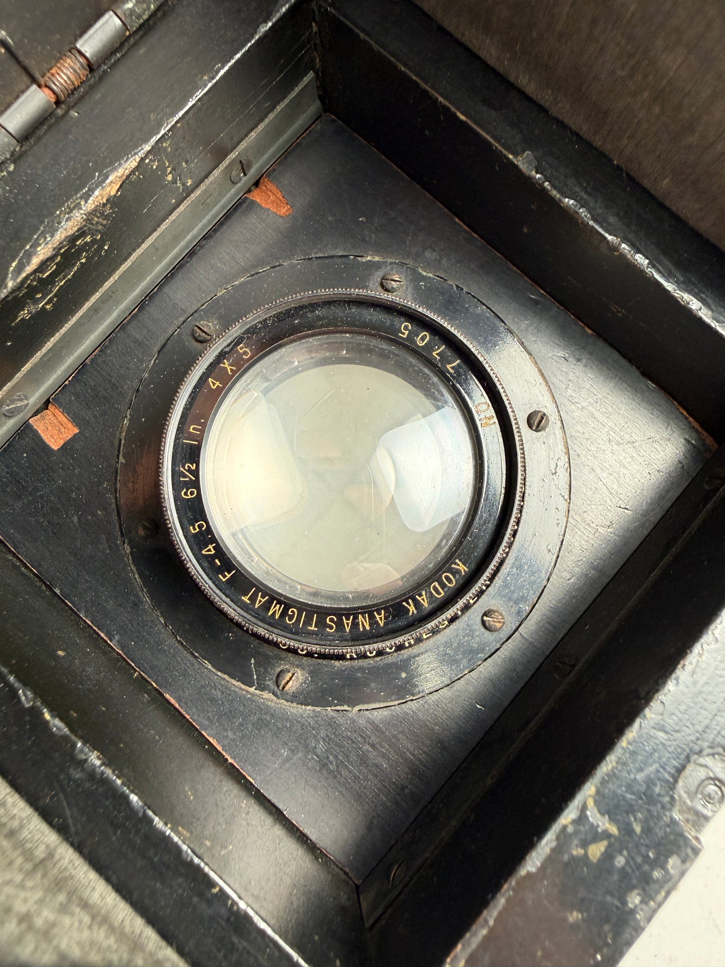 Graflex RB series D Curtain Aperture 3x4 Camera w/ Kodak 6 1/2 inch lens