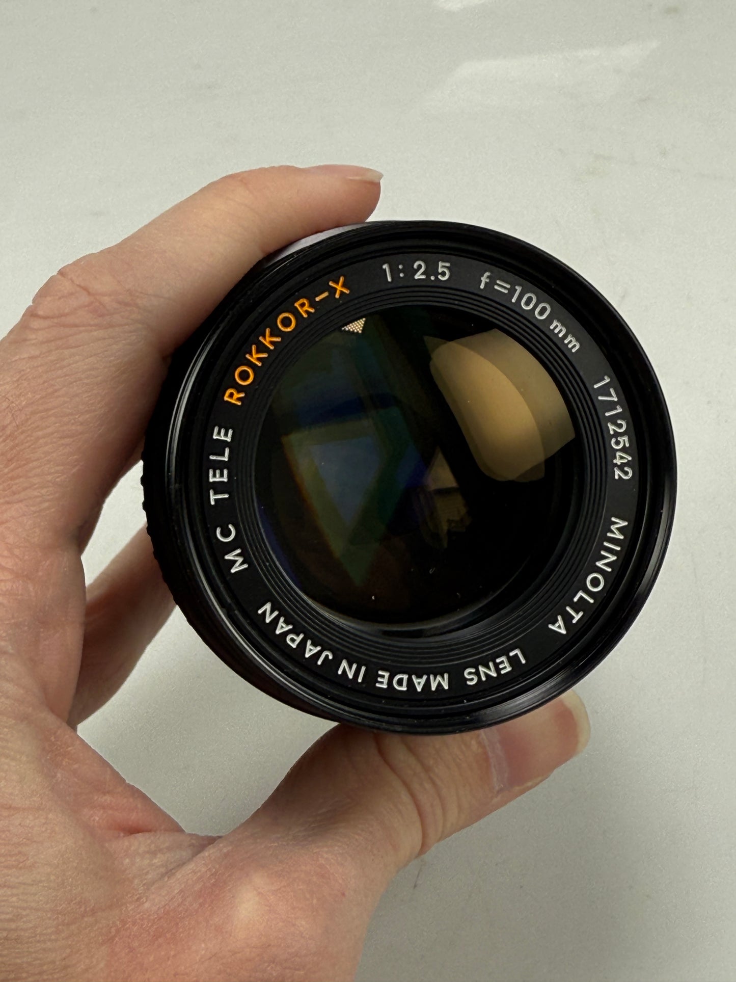 MINOLTA ROKKOR X 100mm f2.5 MF Telephoto Lens