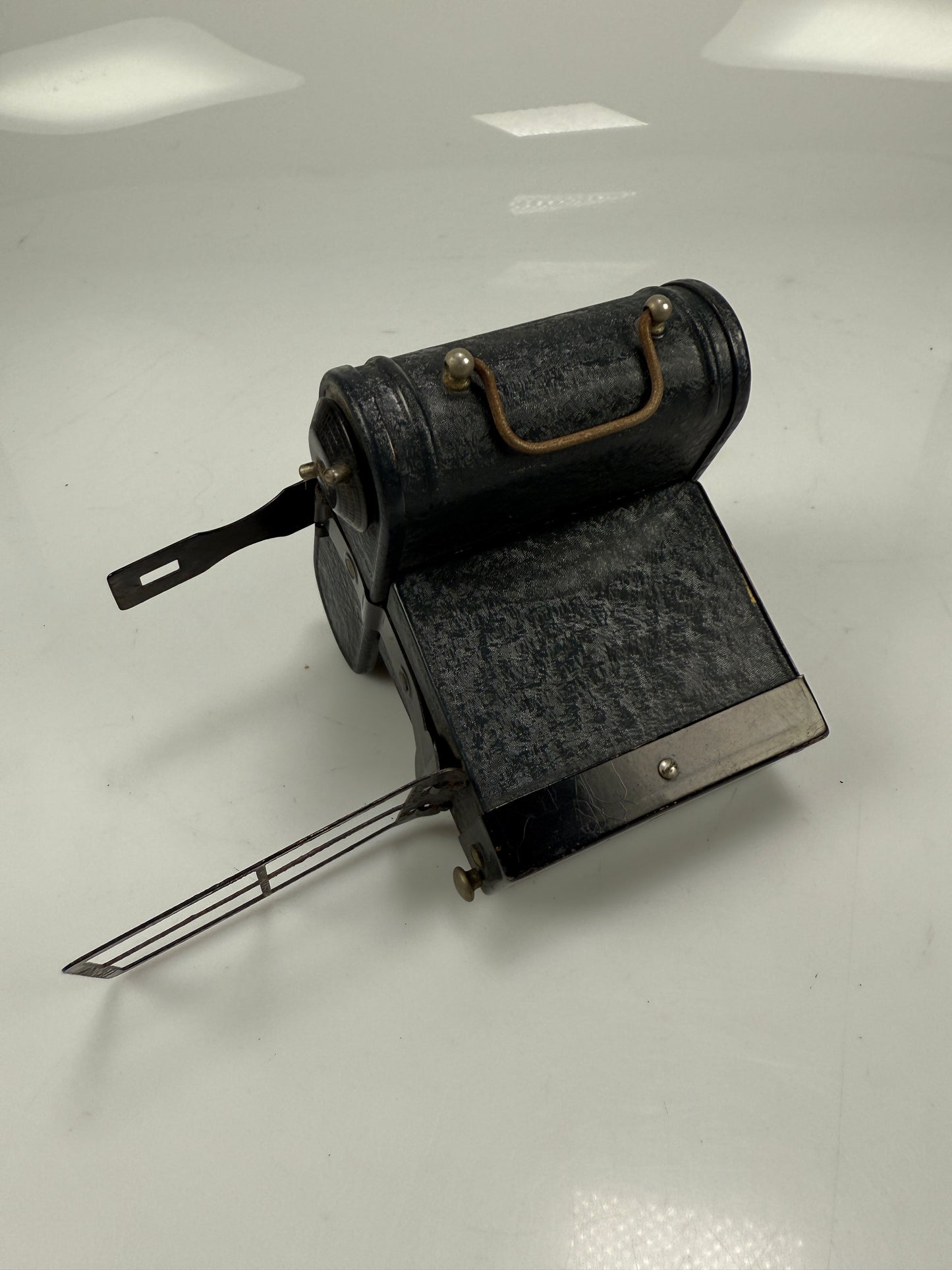 Houghton Ensign Cupid 120 film camera rare Blue Grey