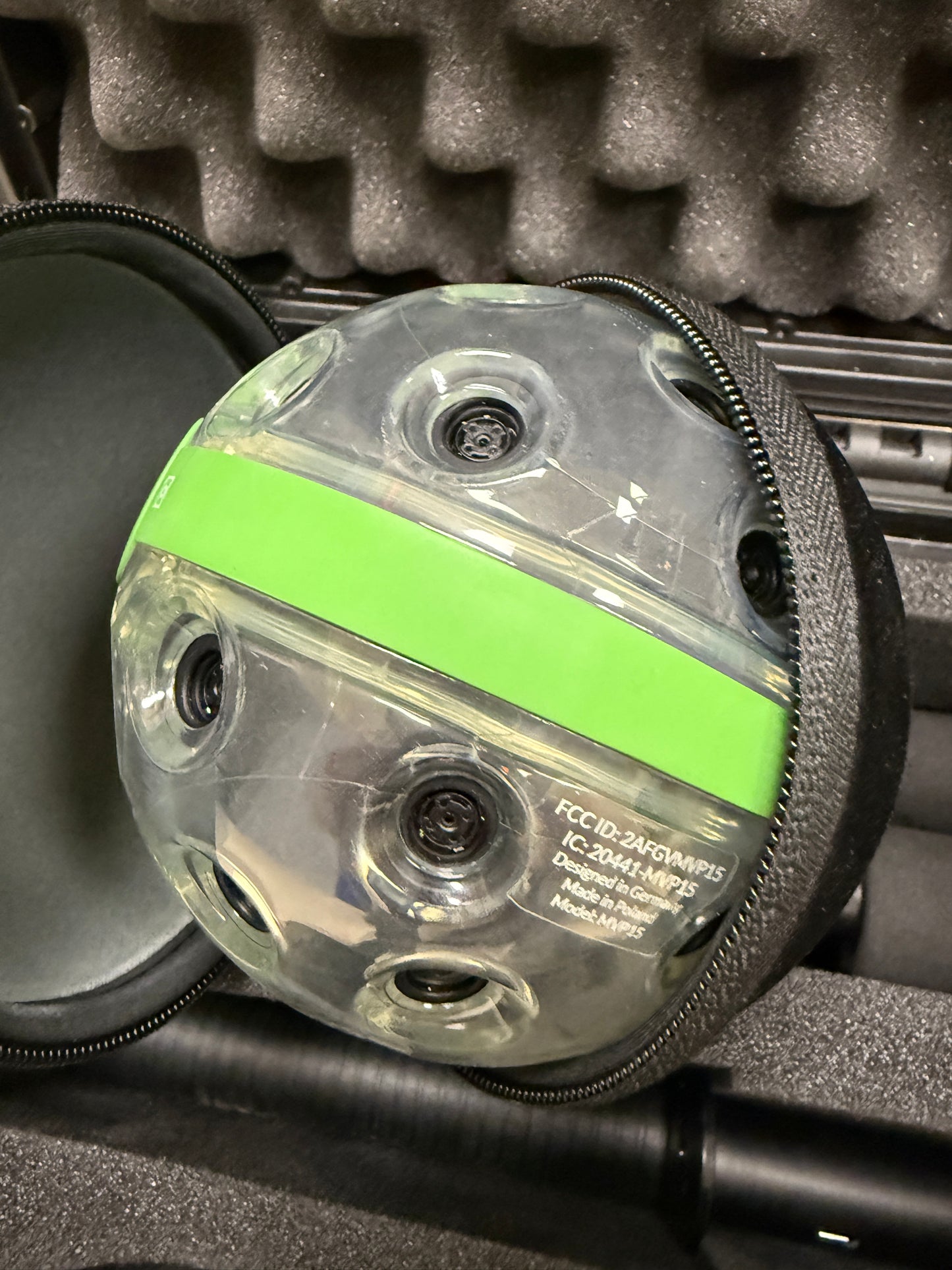 Set of 2 Panono 360° 108MP Cameras with tripod, Case, and pole MVP15