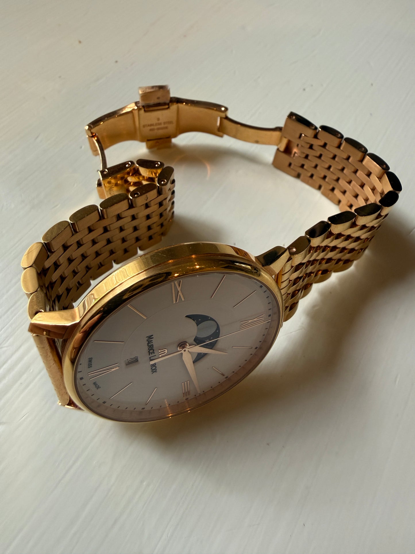 MAURICE LACROIX Eliros 40mm Moonphase Gold Tone