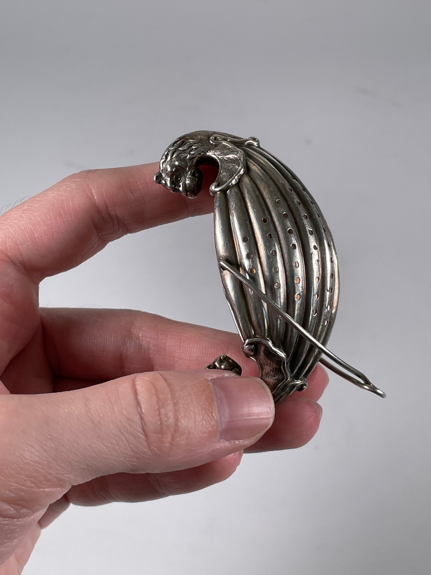 Gorham Sterling Silver Tea Strainer #25 Viking Ship