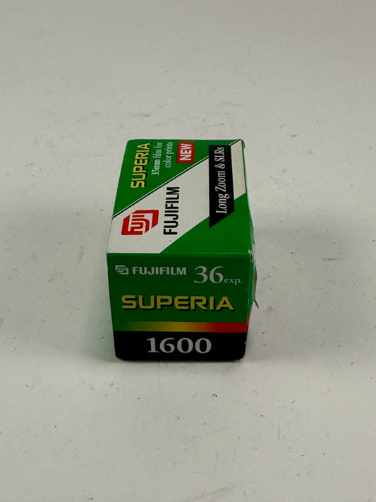 Fuji Fujicolor FUJIFILM Superia 1600 expired 35mm color film roll 36 exposures
