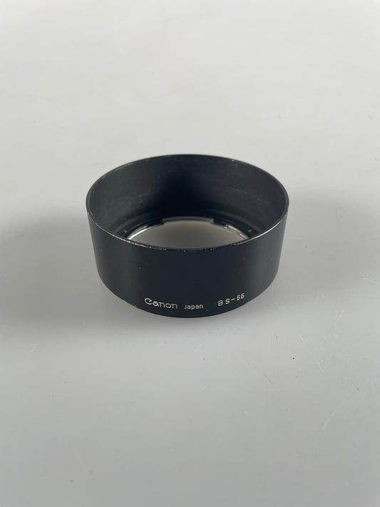 Canon BS-55 Lens Hood for FD 50mm f1.4 FD 50mm f1.8 metal