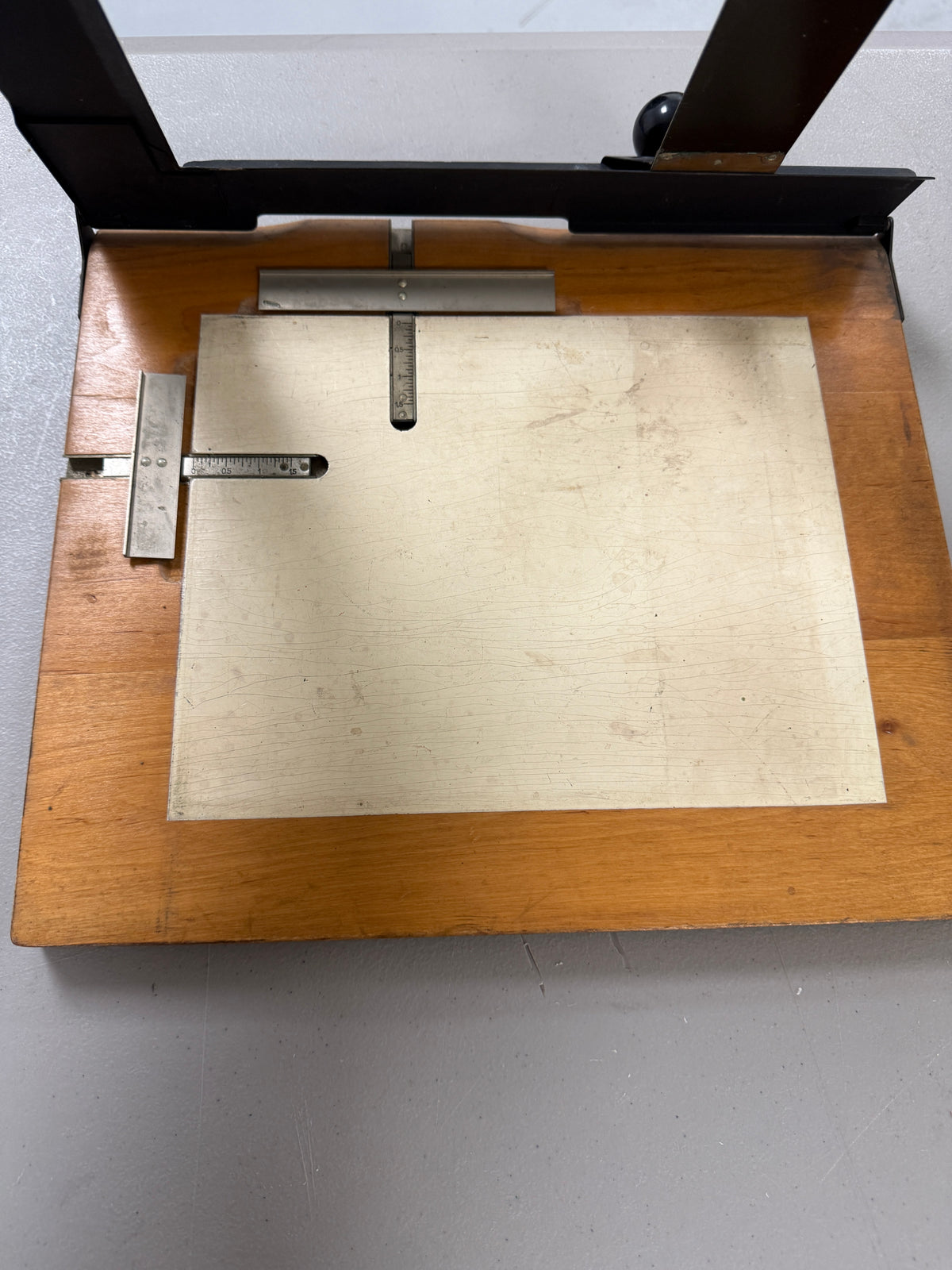 Leitz Wetzlar Leica Enlarger Easel Metal & Wood 9x11