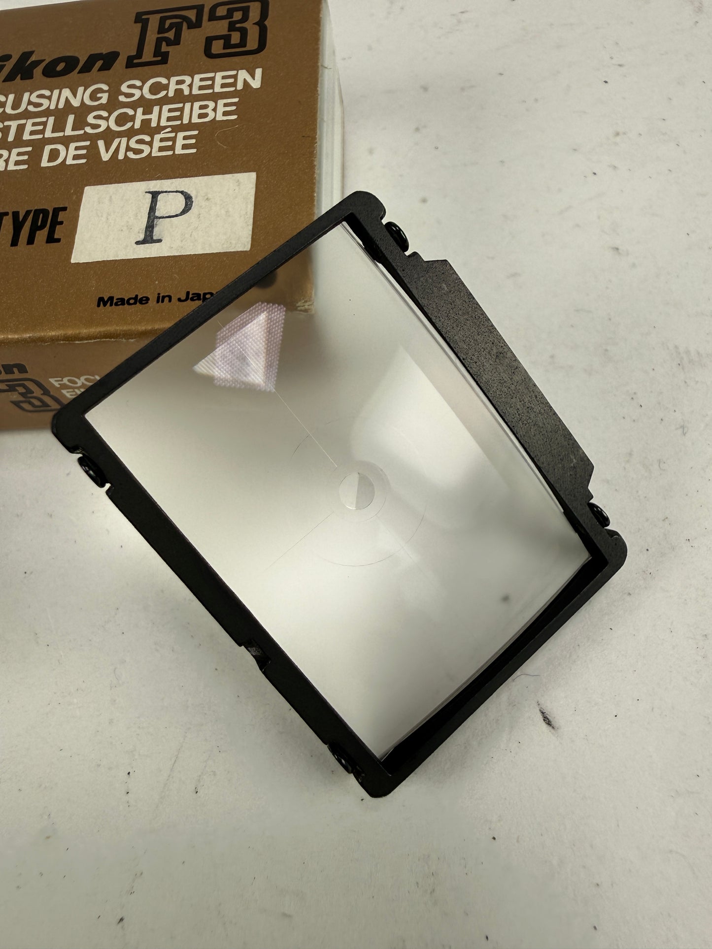 Nikon F3 red dot Type P Fresnel Split Image Rangefinder Focusing Screen