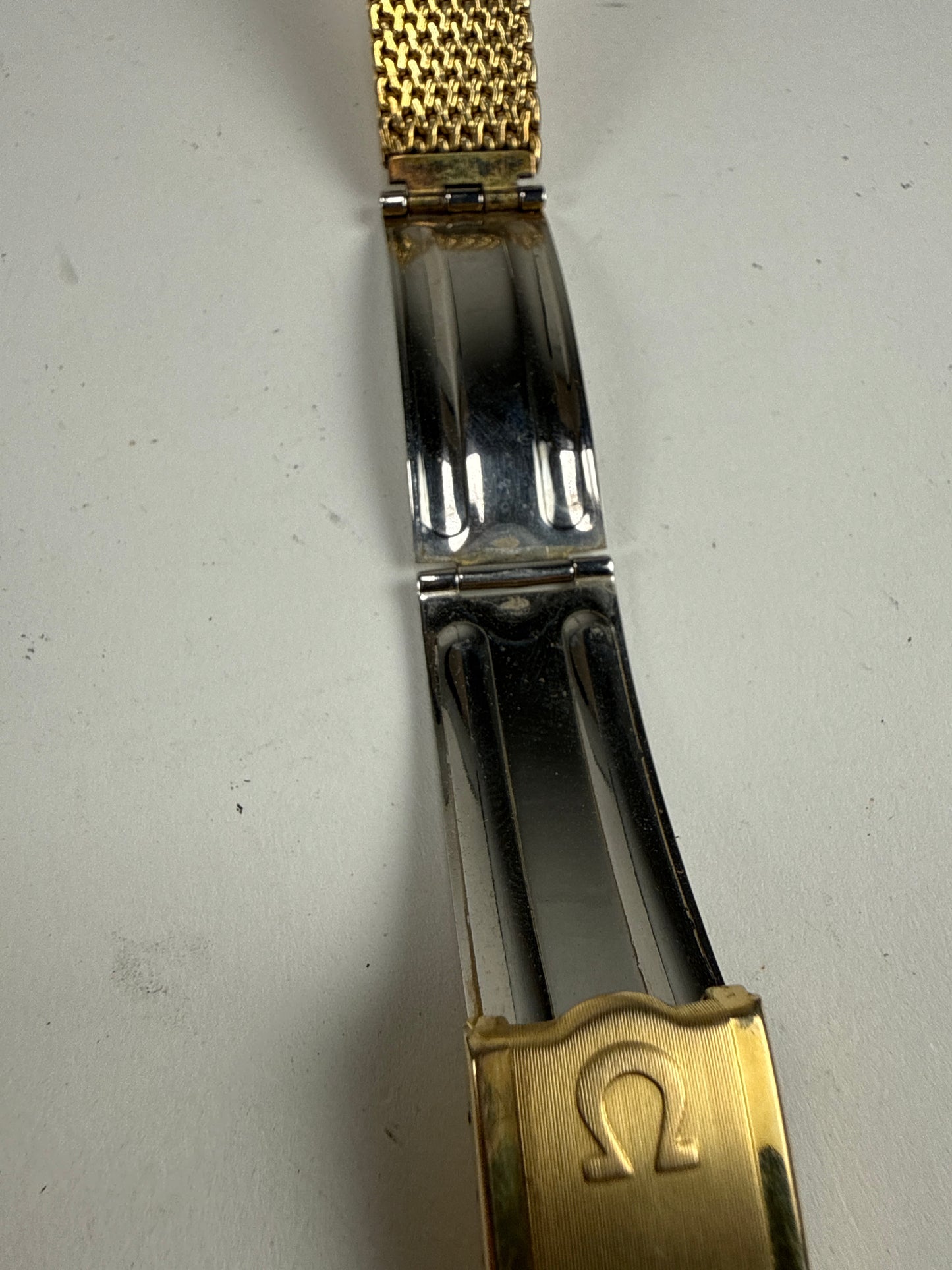 Omega Champion mesh bracket 22mm 1/20 10k Gold filled for watch
