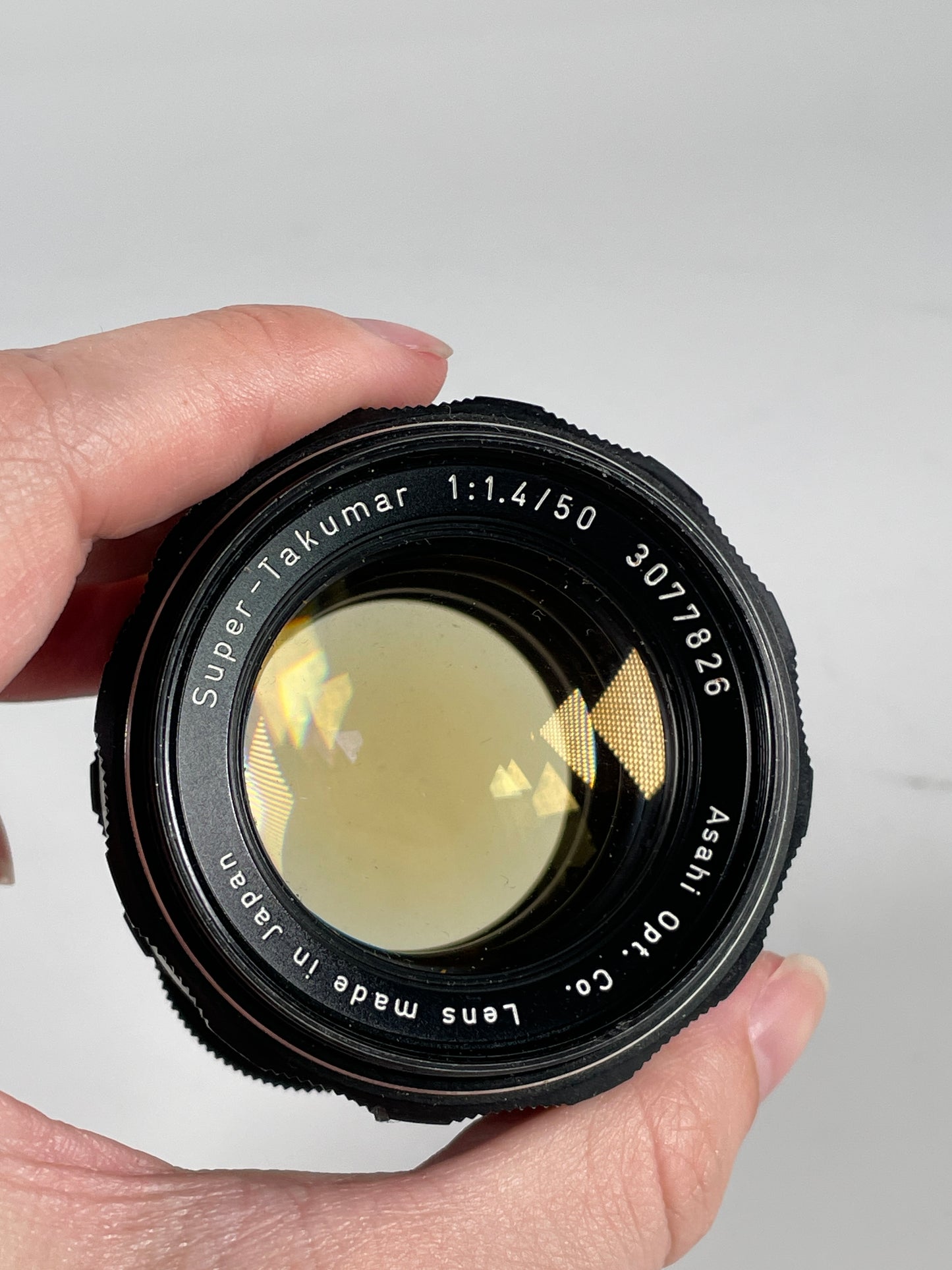 ASAHI PENTAX SUPER TAKUMAR 50mm F1.4 M42 lens