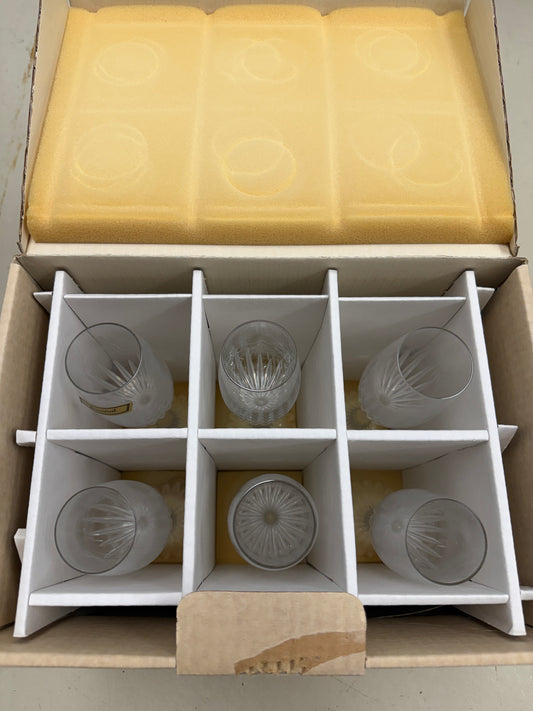 Baccarat Massena Champagne Flute 8 1/2 in set of 6 NOS