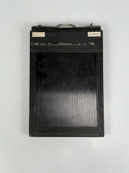 Riteway plastic 4x5 Film holder for large format cameras lot of 3