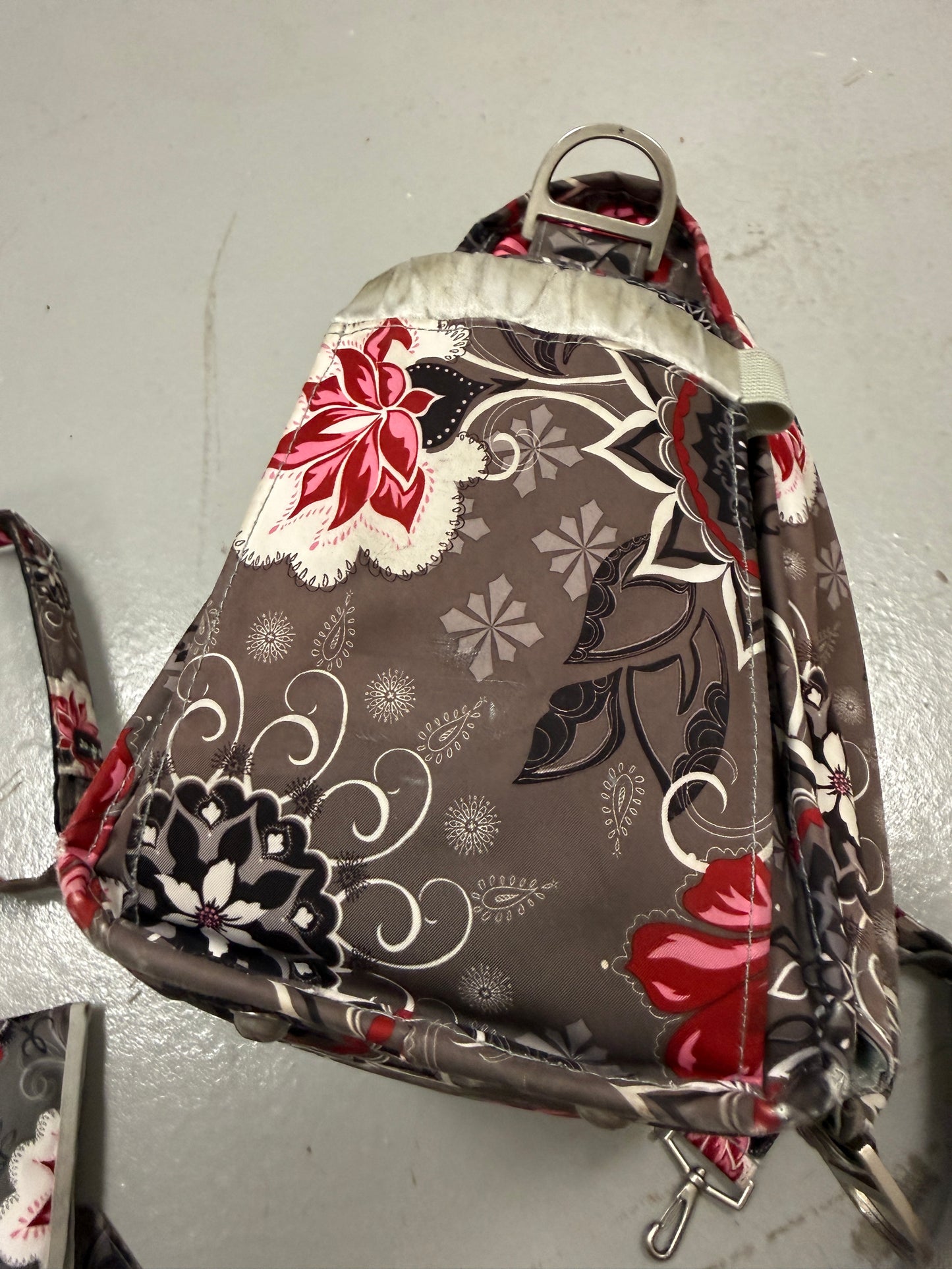 JuJuBe Baby Diaper Bag Brown Large Flower Print