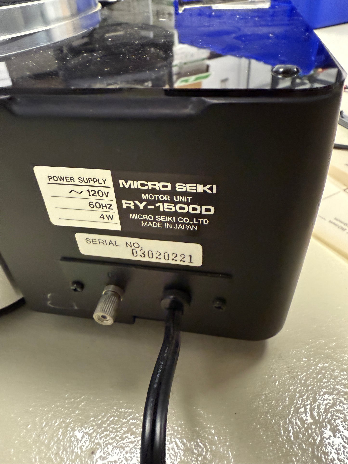 Micro Seiki 1500 series turntable RY-1500 motor, RX-1500, TA-1 arm