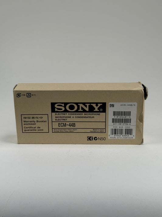 Sony ECM-44B Electret Condenser Omnidirectional Lavalier Microphone W/Box