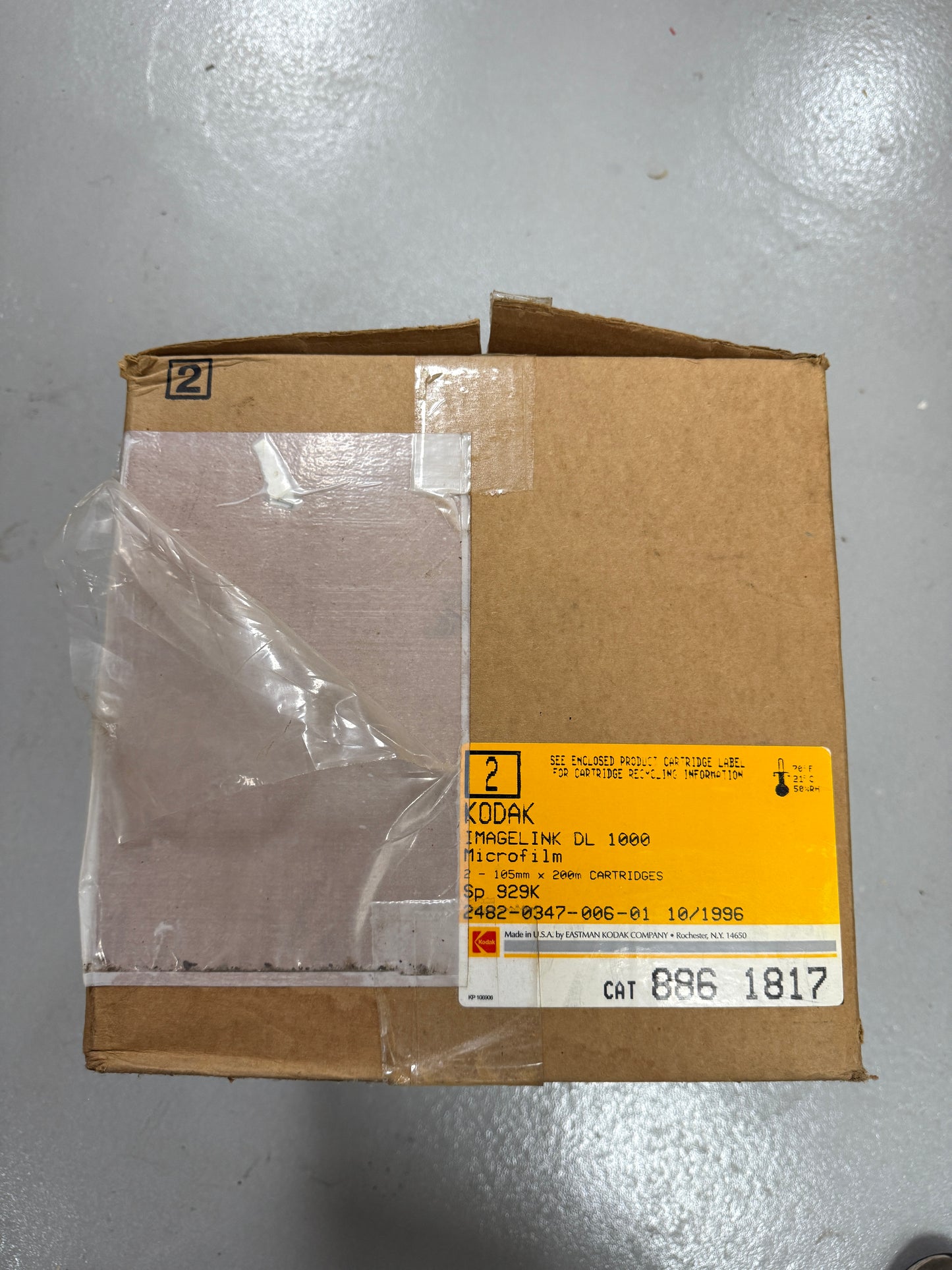 KODAK Imagelink DL 1000 Microfilm 2 105mm x 200mm rolls CAT 886 1817