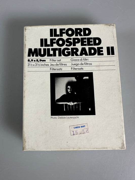 Ilford Multigrade II filter set Contrast Filters 3 1/2 x 3 1/2