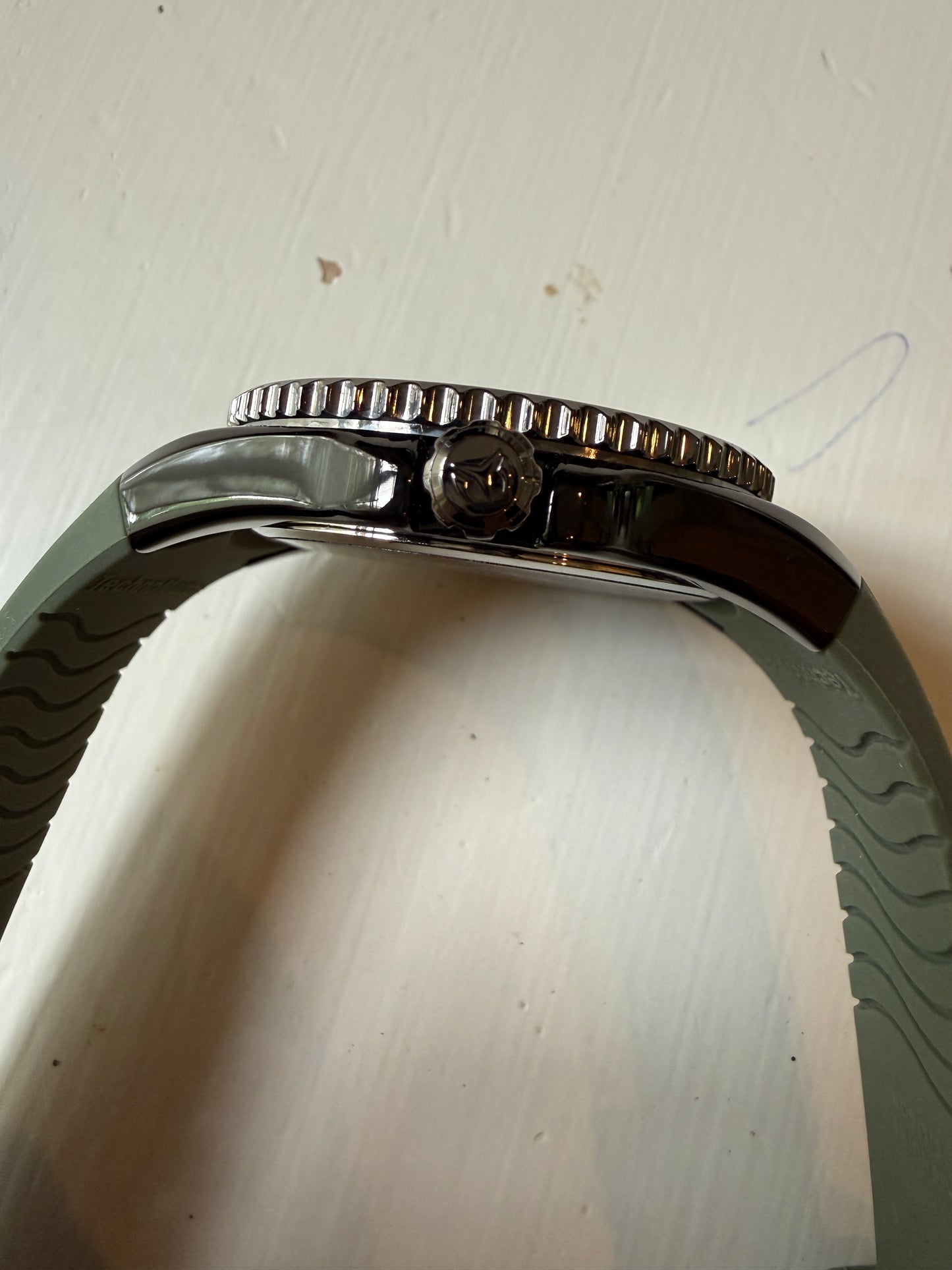 TechnoMarine Lusso Mare Men's Watch 44mm Olive Green Black TM-225025