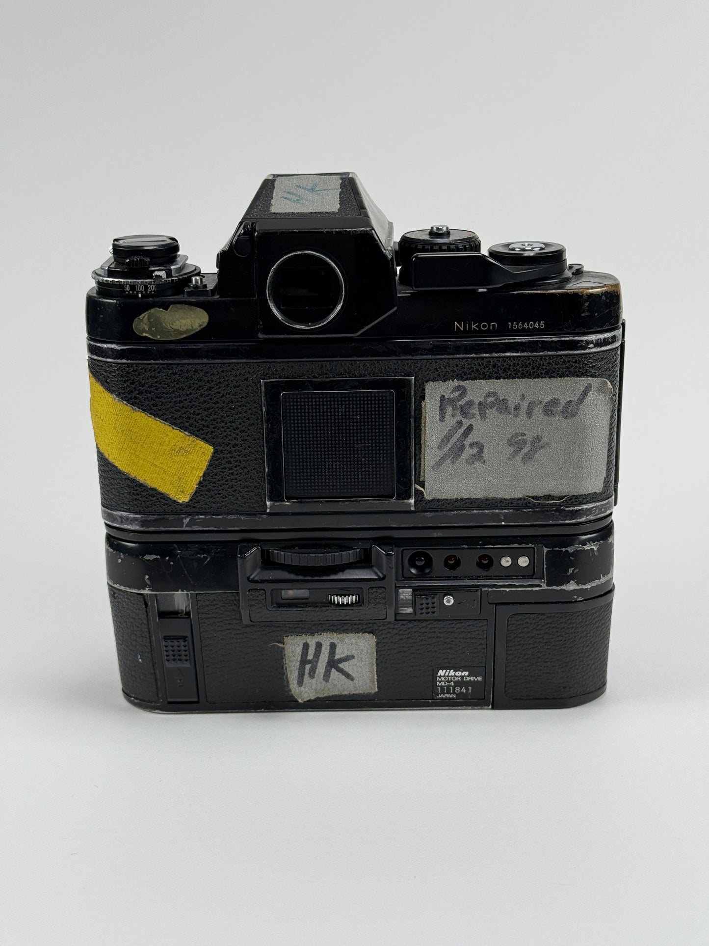 Nikon F3 35mm SLR film camera body w/ MD-4 - Heinz Kluetmeier