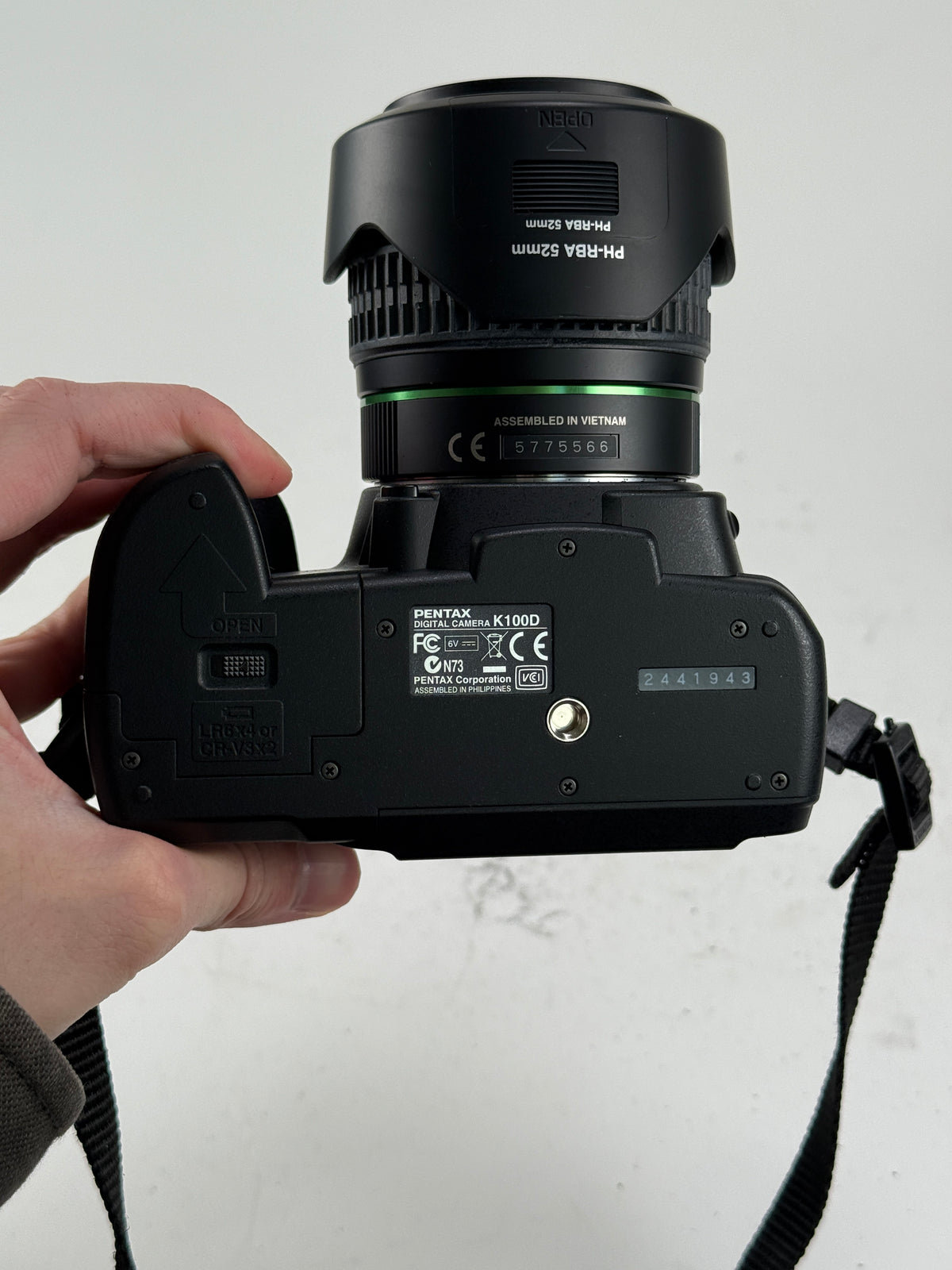 Pentax K100D Digital SLR Camera kit w/ 18-55, 50-200mm lens
