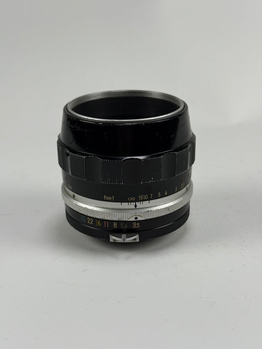 Nikon Nikkor Non AI 55mm f3.5 Micro Lens