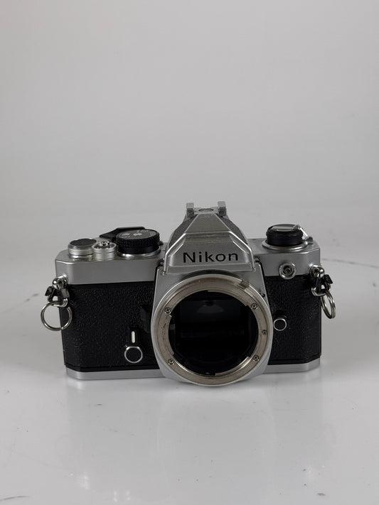 Nikon FM 35mm SLR Film Camera Chrome Body