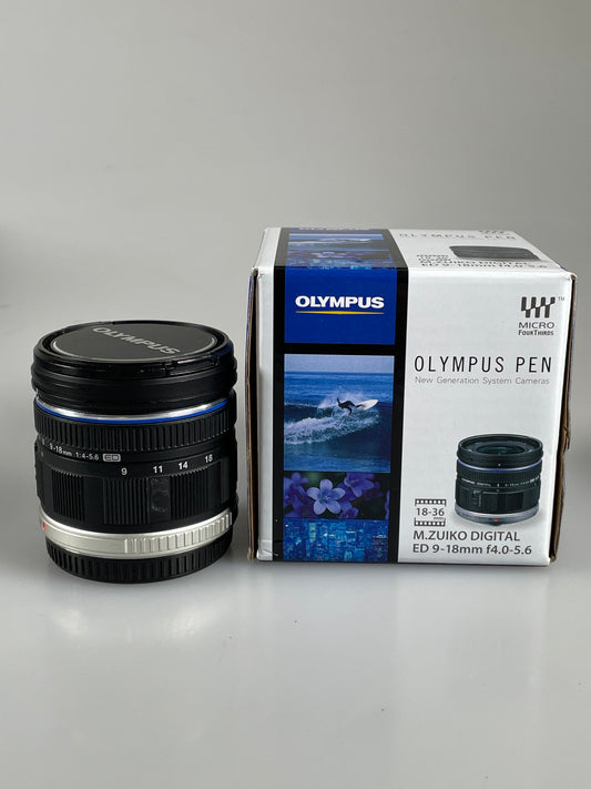 Olympus M.Zuiko 9-18mm f4-5.6 Lens (U10113) micro 4/3