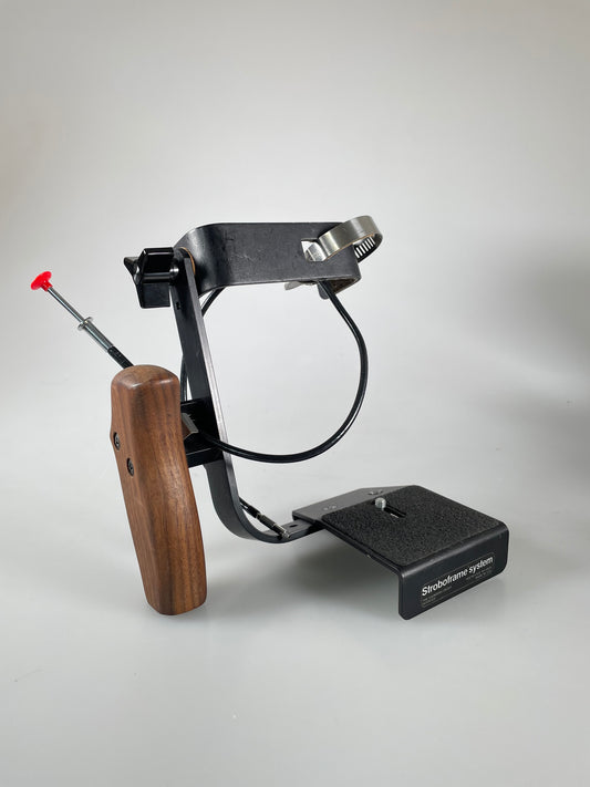 Stroboframe Wooden Grip Camera Flash Bracket - The Saunders Group
