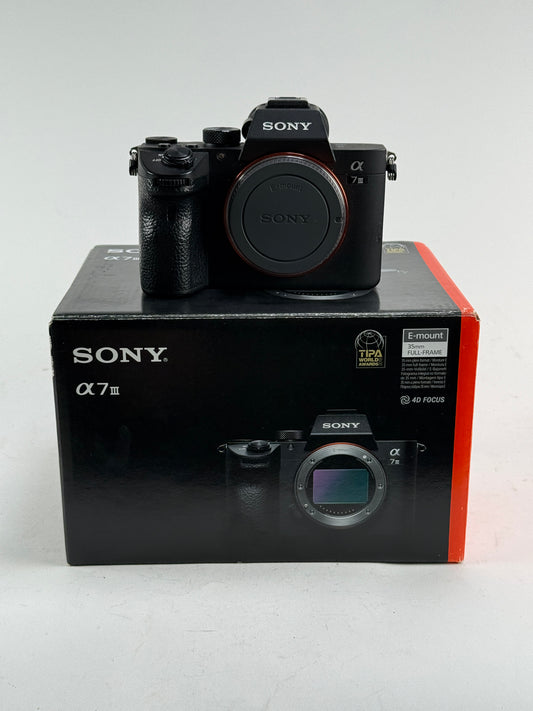 Sony Alpha A7III 24 MP Full-Frame Mirrorless Camera (Body Only)