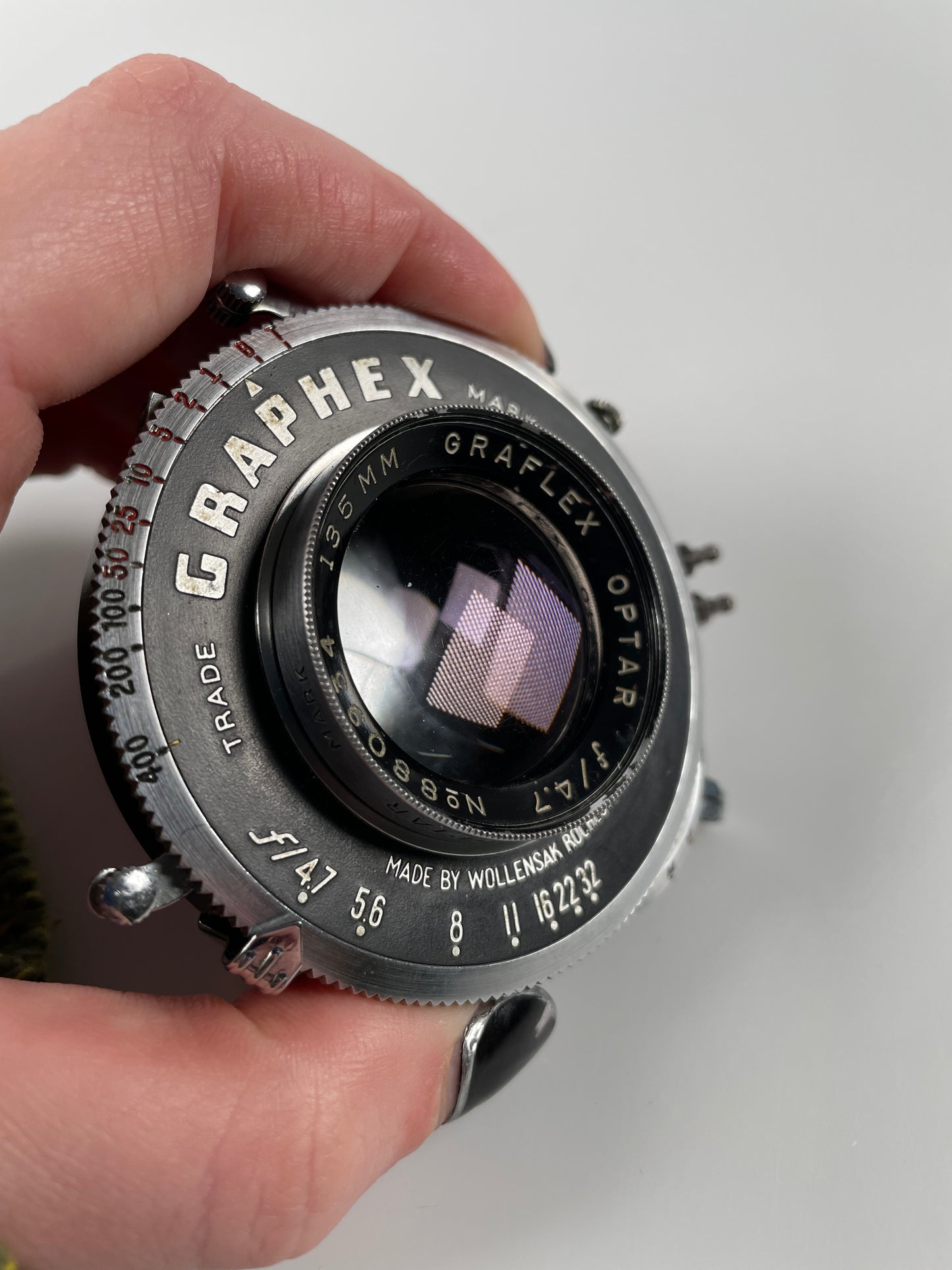 Graflex Optar 135mm f4.7 4x5 View Camera Lens