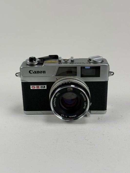 Canon Canonet QL17 GIII 35mm Rangefinder Film Camera 40mm f1.7