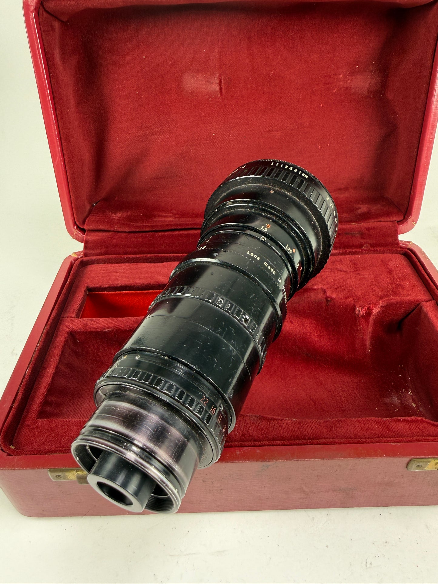 ANGENIEUX 12-120mm F2.2 16mm Arri arriflex standard Zoom Lens Type 10x12B