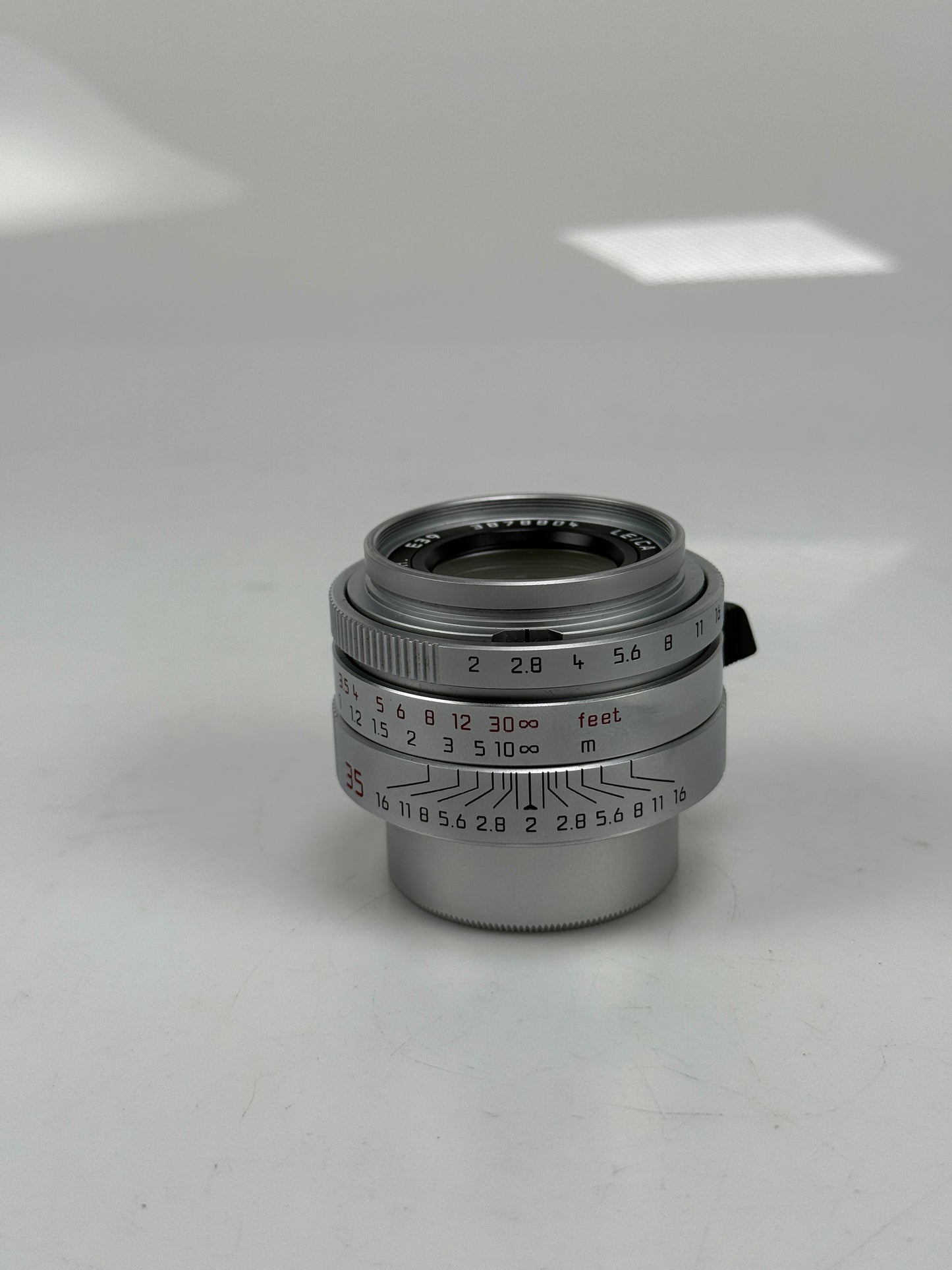Leica Summicron 35mm f2 ASPH LTM Chrome Silver screw mount lens