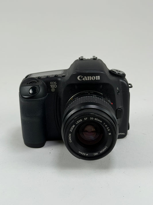 Canon EOS 10D 6.3MP Digital SLR Camera w/ EF 18-55mm EF Zoom Lens