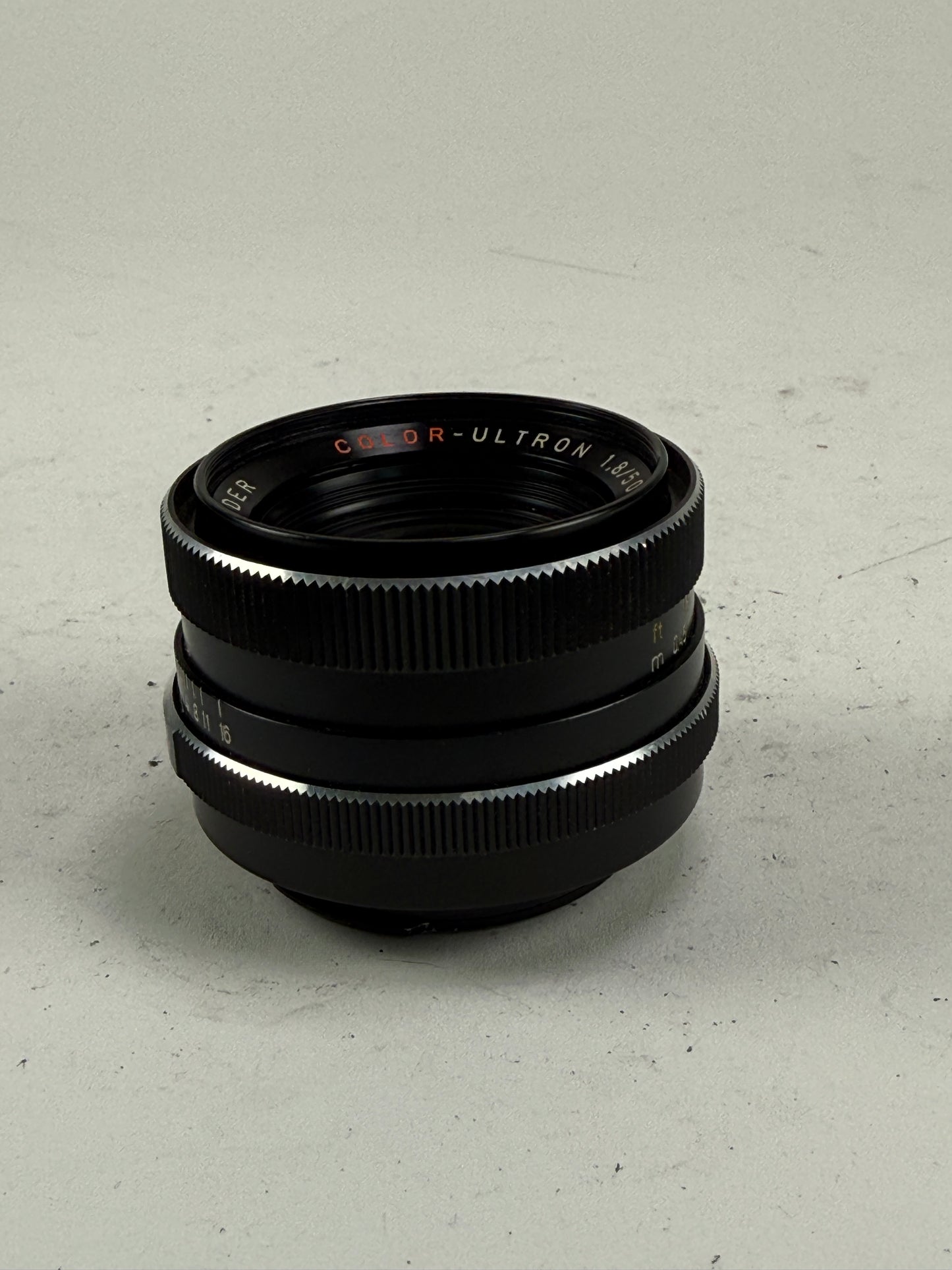 Voigtlander Color-Ultron 50mm f1.8 Rollei QBM Mount lens